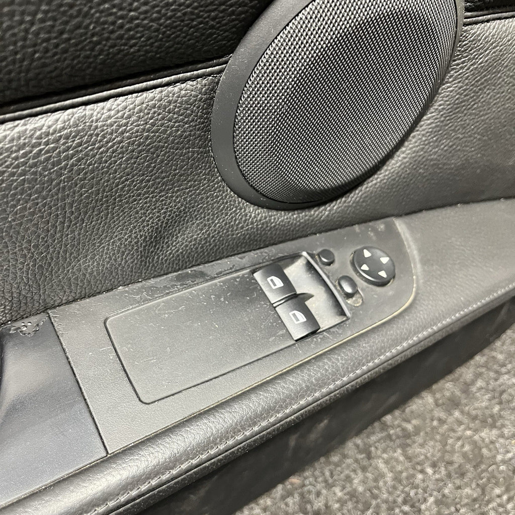 ☑️ 07-13 BMW E92 E93 3 Series Left Driver Side Door Panel Card Black OEM