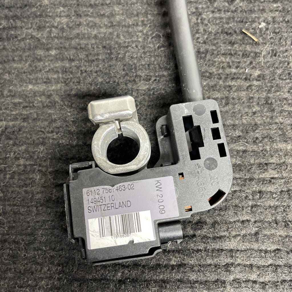 ☑️ 08-13 OEM BMW E82 E88 E89 Z4 135 Battery Negative Cable Terminal IBS Ground