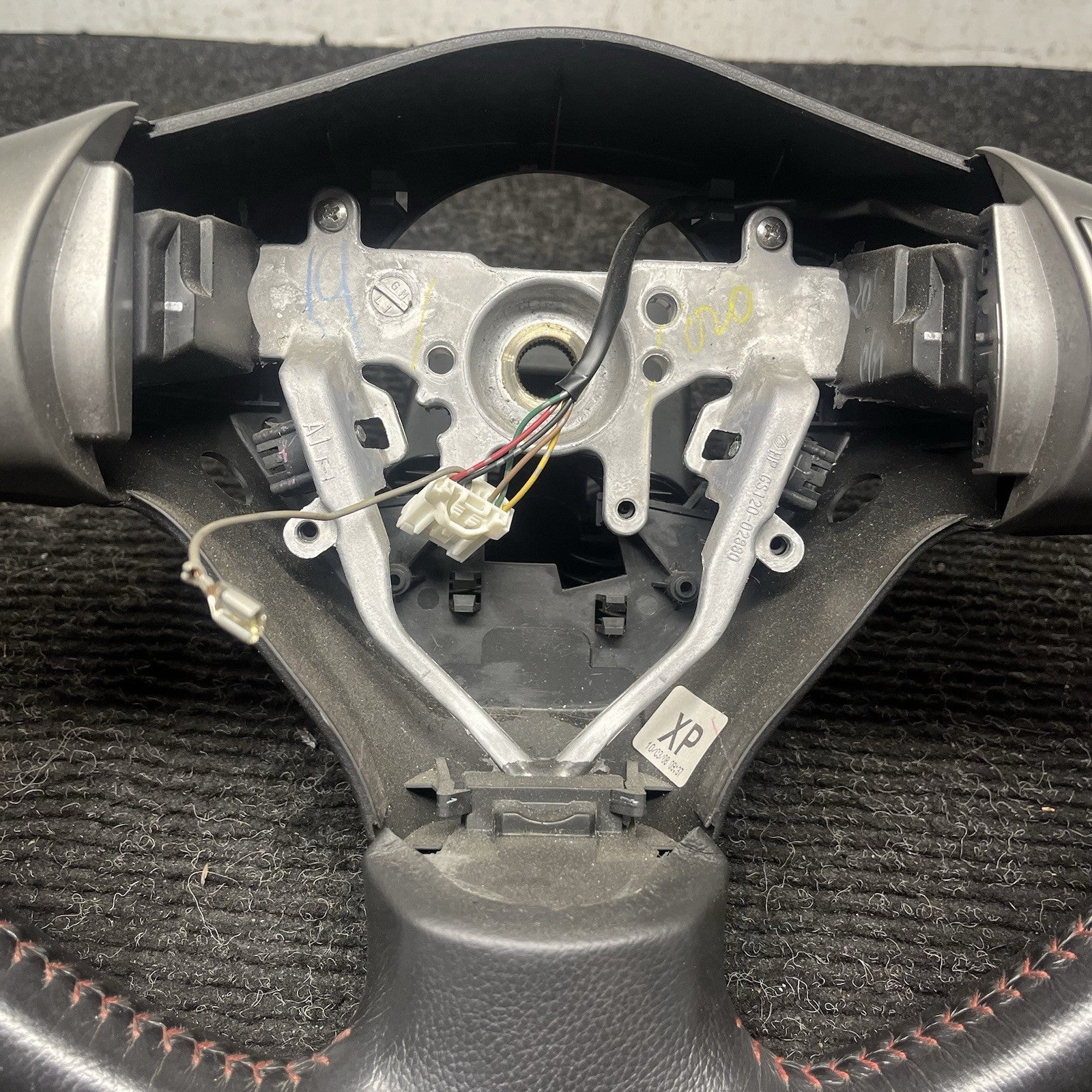 ☑️ 2008-2011 Subaru Impreza Black Rubber Steering Wheel w/ Cruise Control OEM