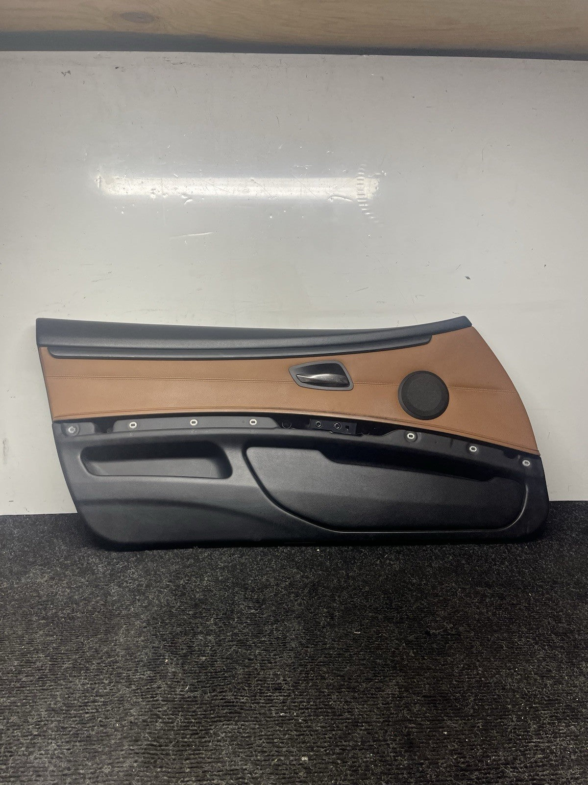 ☑️ 07-13 BMW E92 E93 3 Series Left Driver Side Door Panel Card Brown OEM