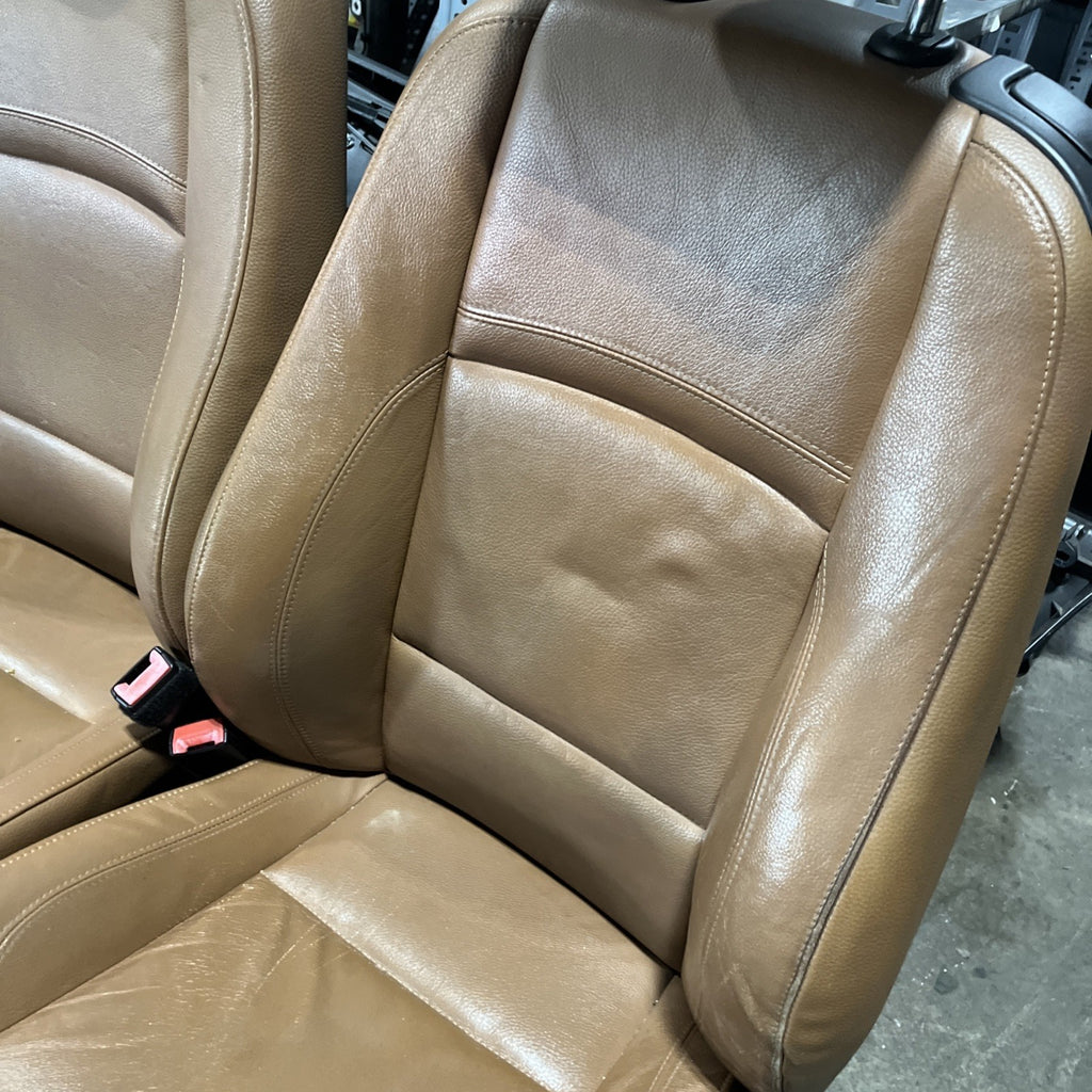 ☑️ 07-13 OEM BMW E92 Front Left Right SPORT Seats Black Dakota Leather HEATED