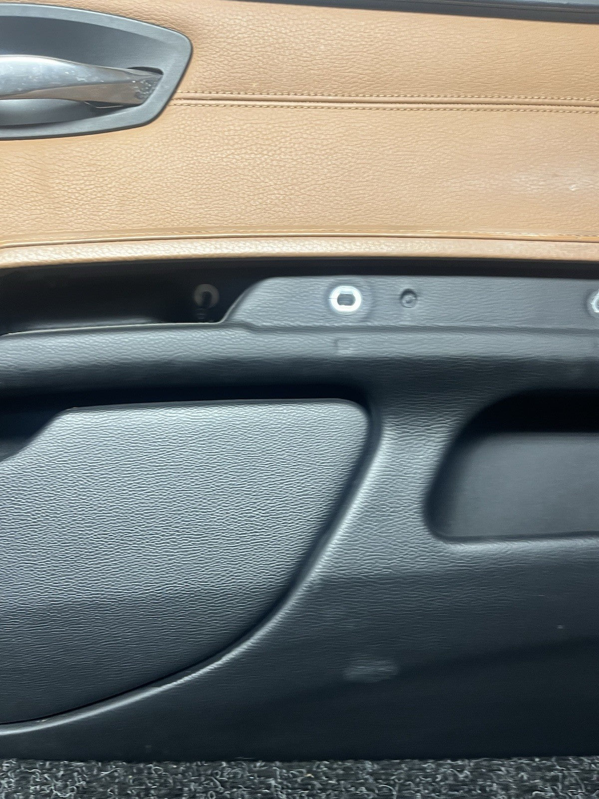 ☑️ 07-13 BMW E92 E93 3 Series Right Passenger Side Door Panel Card Brown OEM