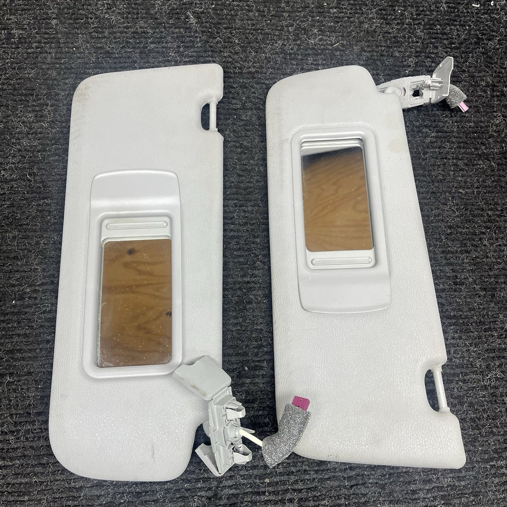 ☑️ 11-17 OEM BMW F25 X3 Left Right Driver Passenger Sun Visor Pair Beige SET