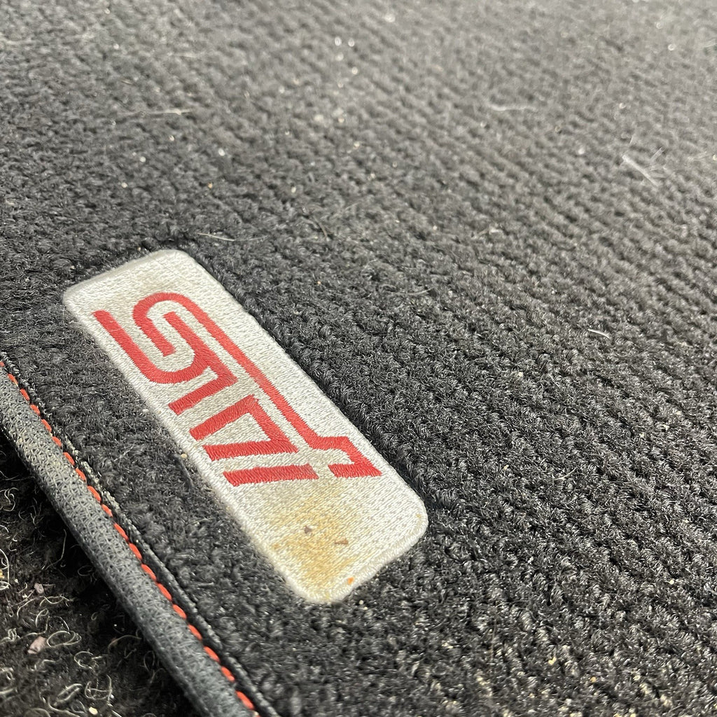 ☑️ 2015-2021 Subaru WRX STi Carpets Floor Mats Black STi Logo OEM NEW J501SVA100