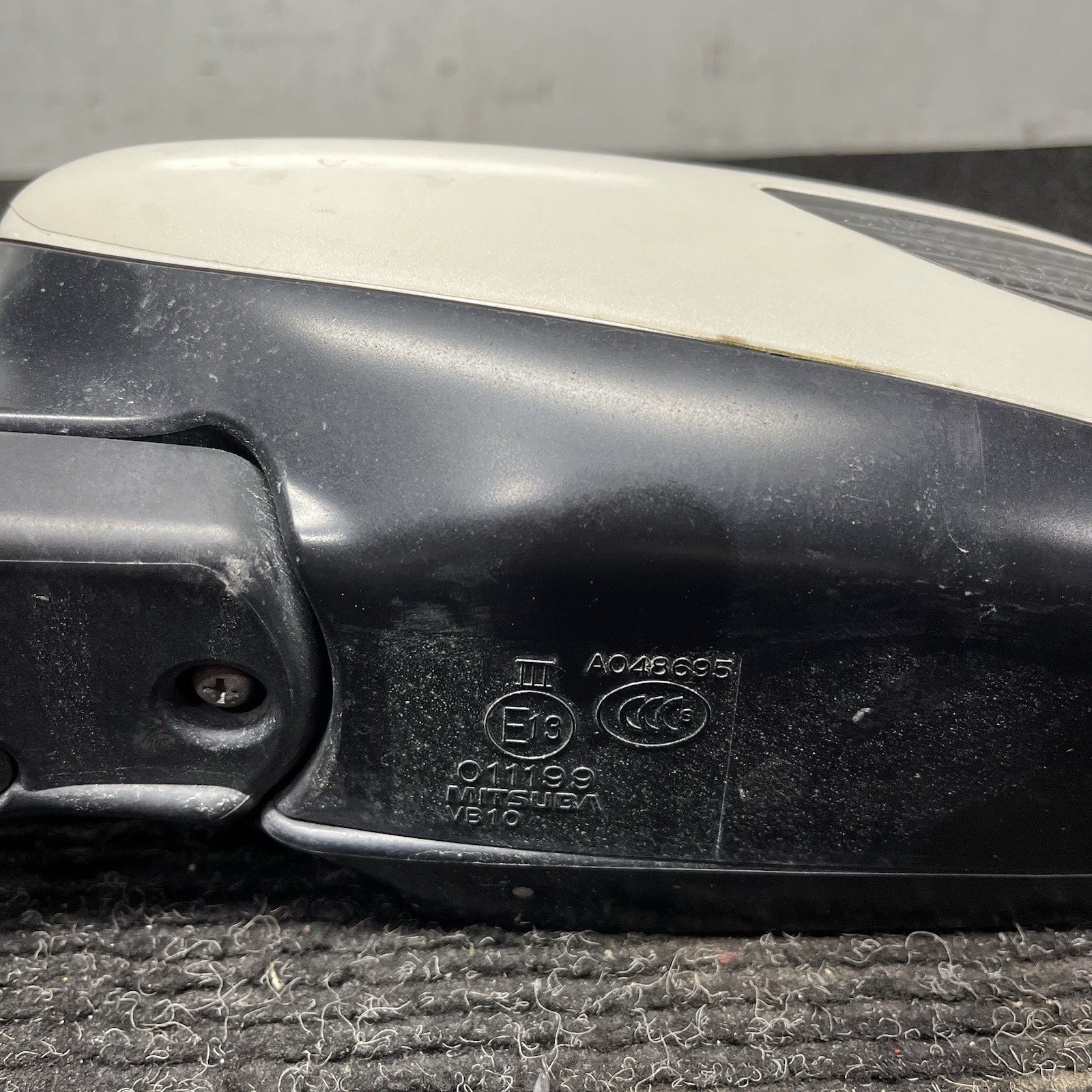 ☑️ 2008-2014 Subaru WRX STI LH Left Driver Door Mirror DGM White OEM