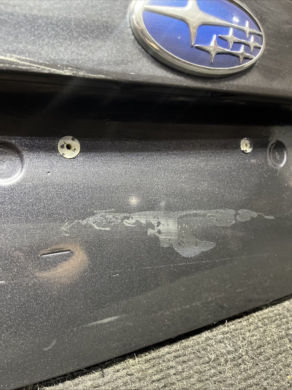 ☑️ 13-16 SUBARU BRZ REAR TRUNK LID DECK ASSEMBLY W/ SPOILER & CAMERA GRAY OEM