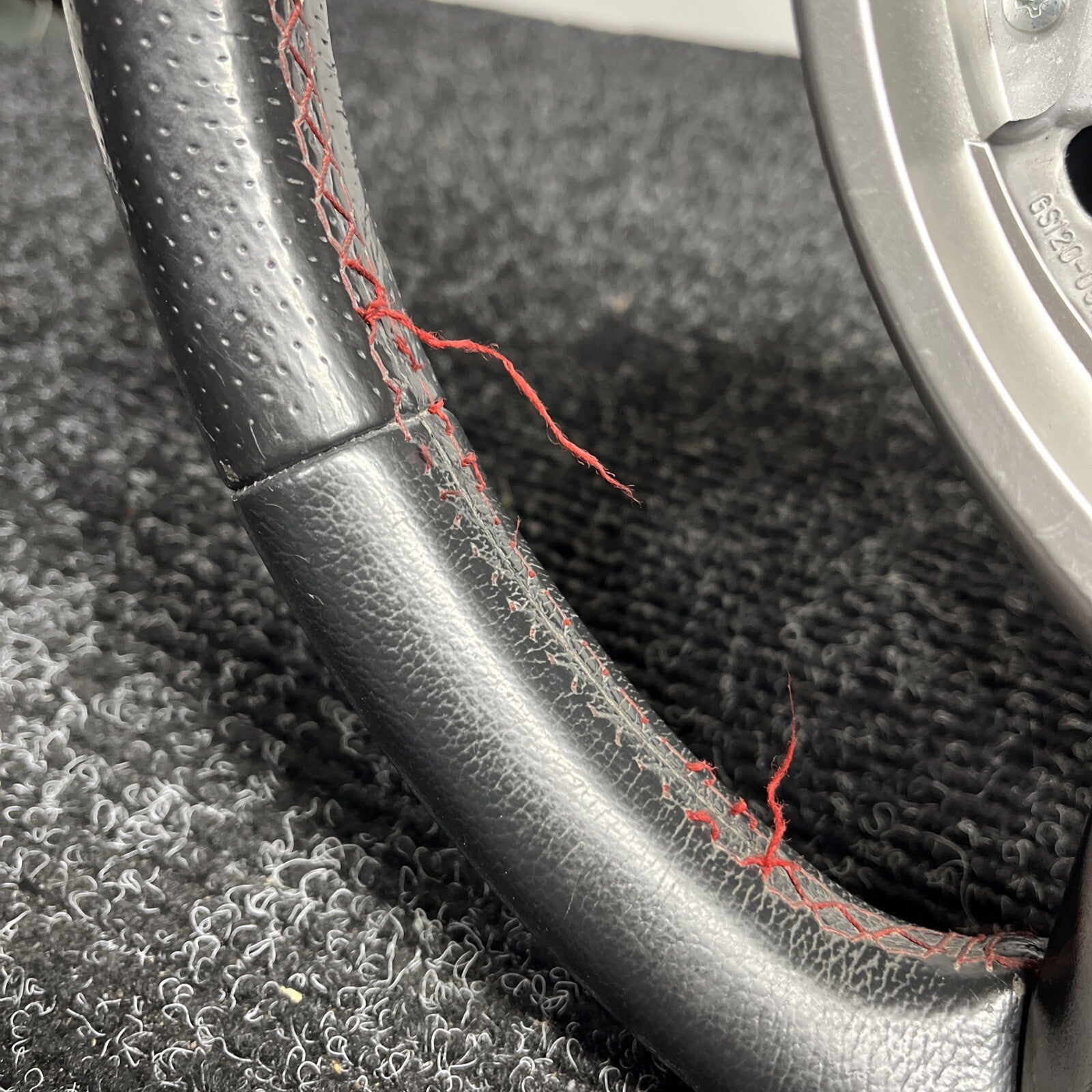 ☑️ 2013-2016 SCION FRS Subaru BRZ OEM Steering Wheel Red Stitched Shift Paddles