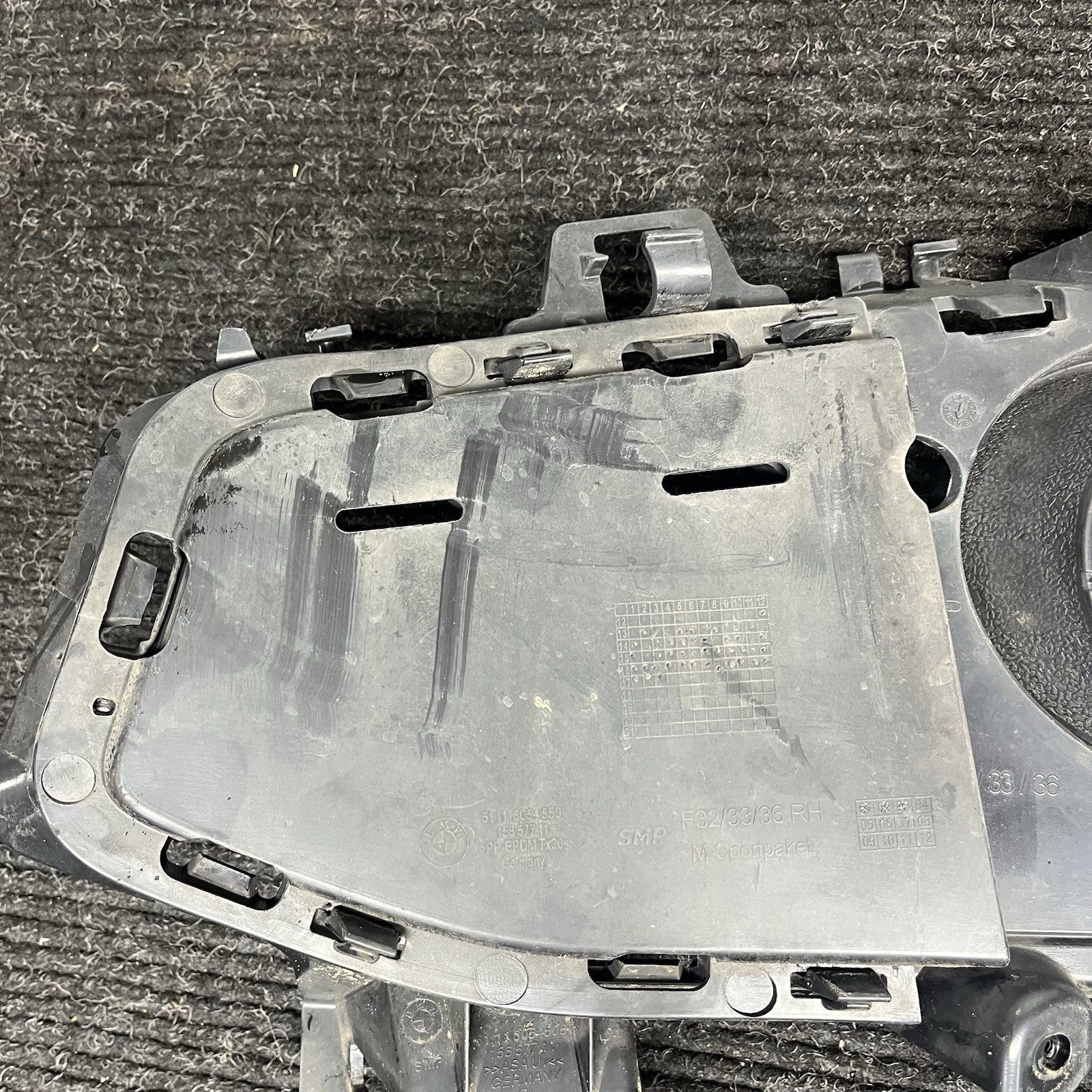 ☑️ Oem Bmw 4 Series F32 F36 Front Bumper Inner Grill Cover Right Side 8054550