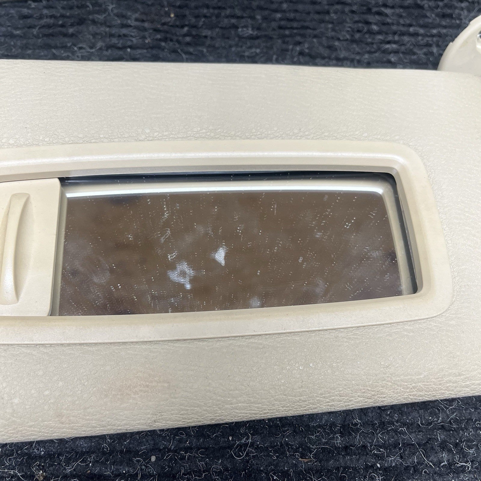 ☑️ 2007-2013 BMW E70 X5 X5M Front Left Right Interior Sun Visor Pair BEIGE OEM