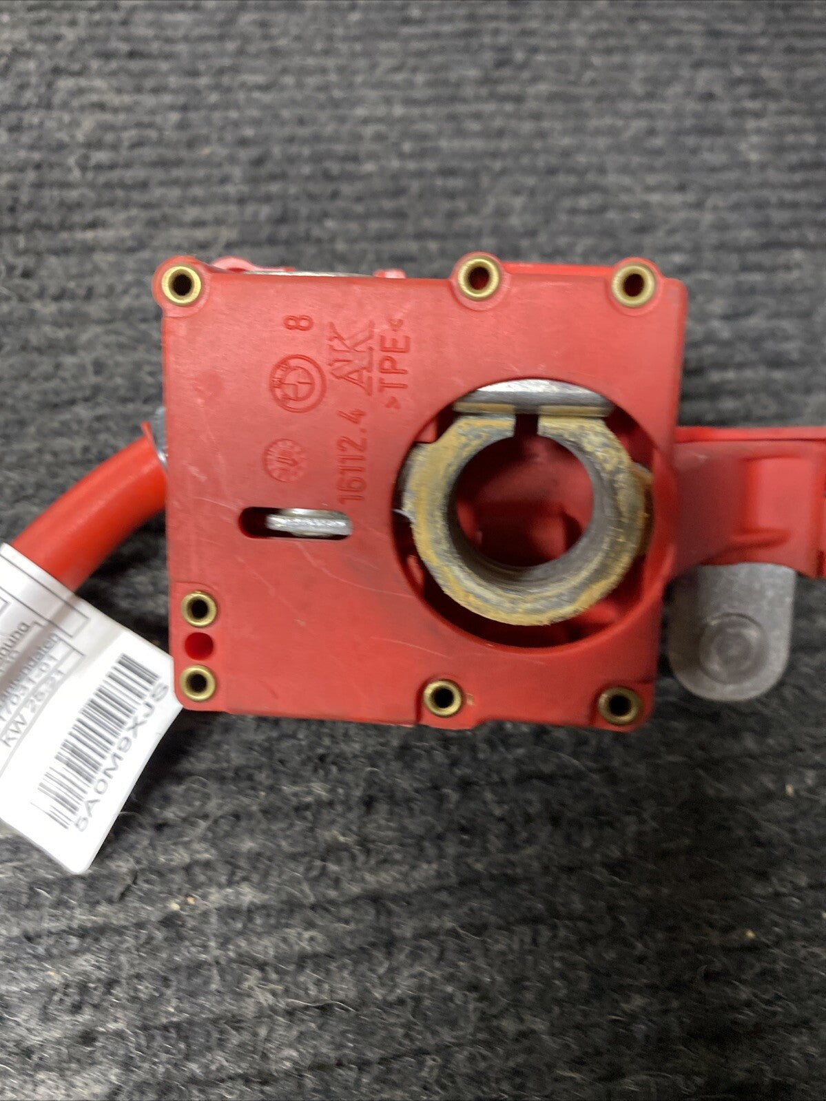 ☑️ 06-13 OEM BMW E82 E90 E92 M3 Battery Plus Pole Terminal Positive Red Cable