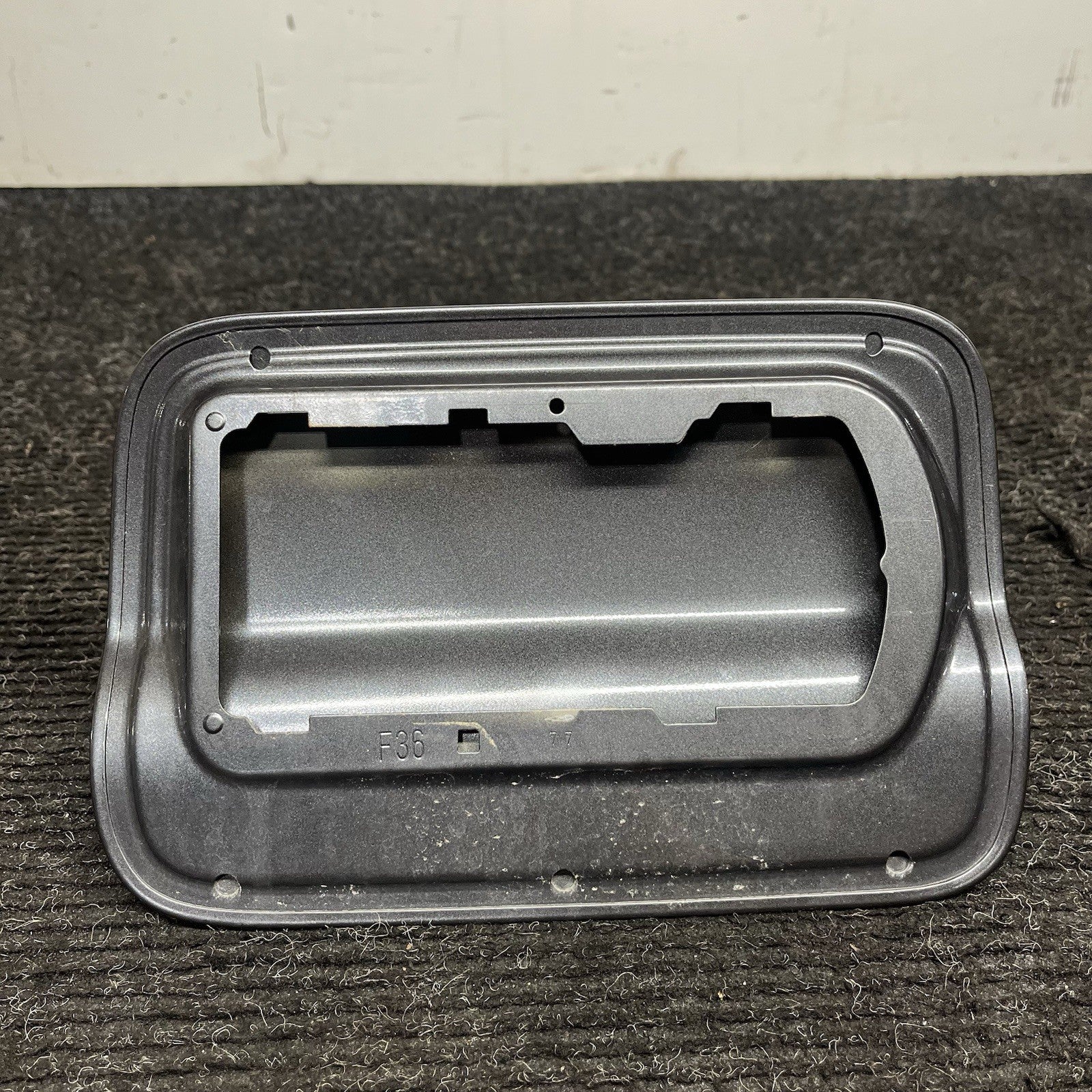 ☑️ BMW F36 435i Gran Coupe Fuel Gas Tank Filler Neck Door Cover Cap Lid Gray OEM