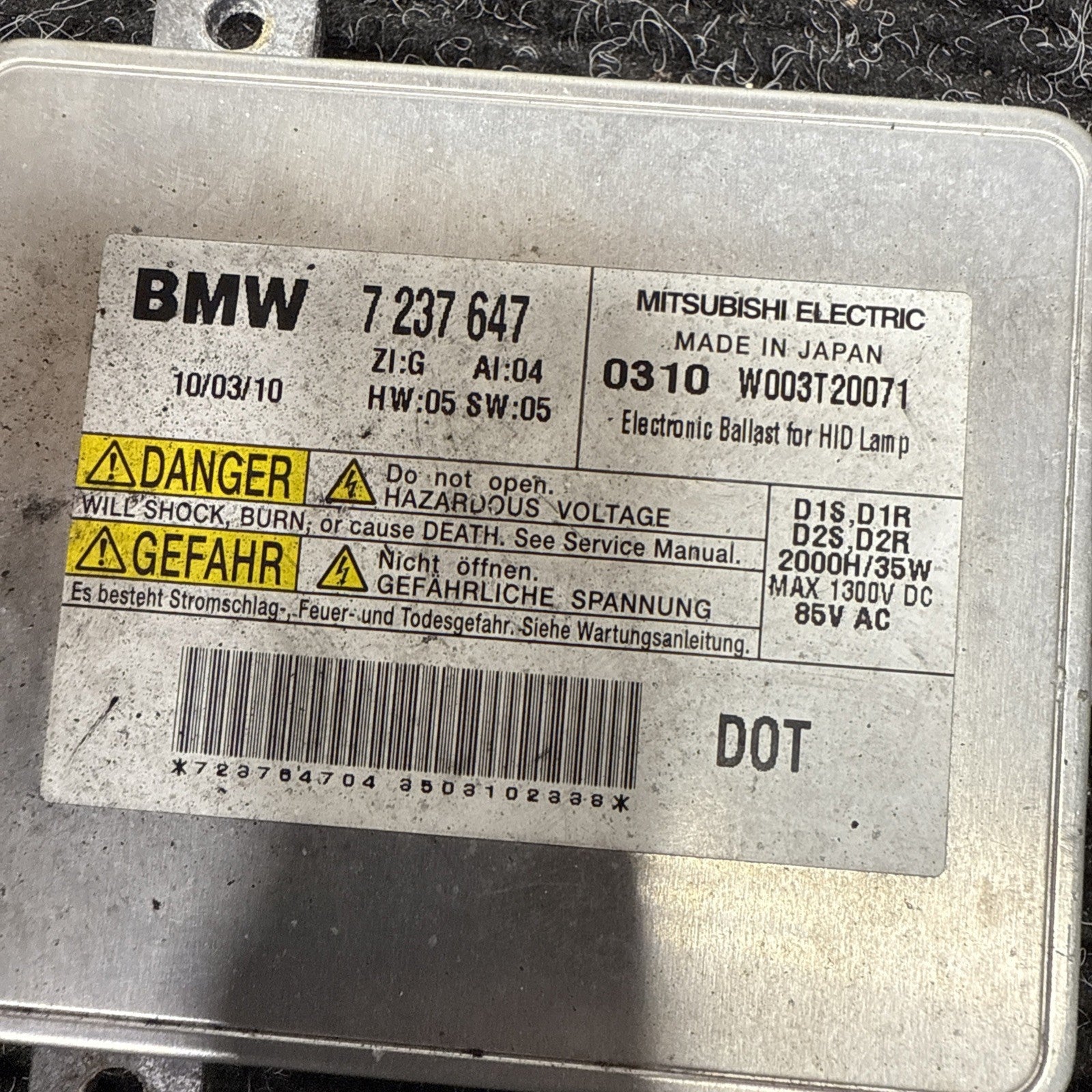 ☑️09-11 BMW OEM E90 E91 Dynamic Adaptive Xenon Headlight HID Ballast Driver Left