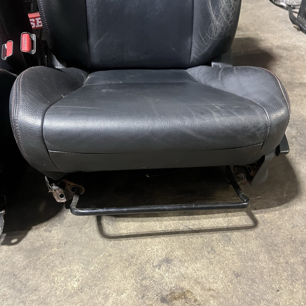☑️ 2008-14 SUBARU WRX STI LIMITED OEM FRONT LEATHER SEAT PAIR LEFT RIGHT FACTORY