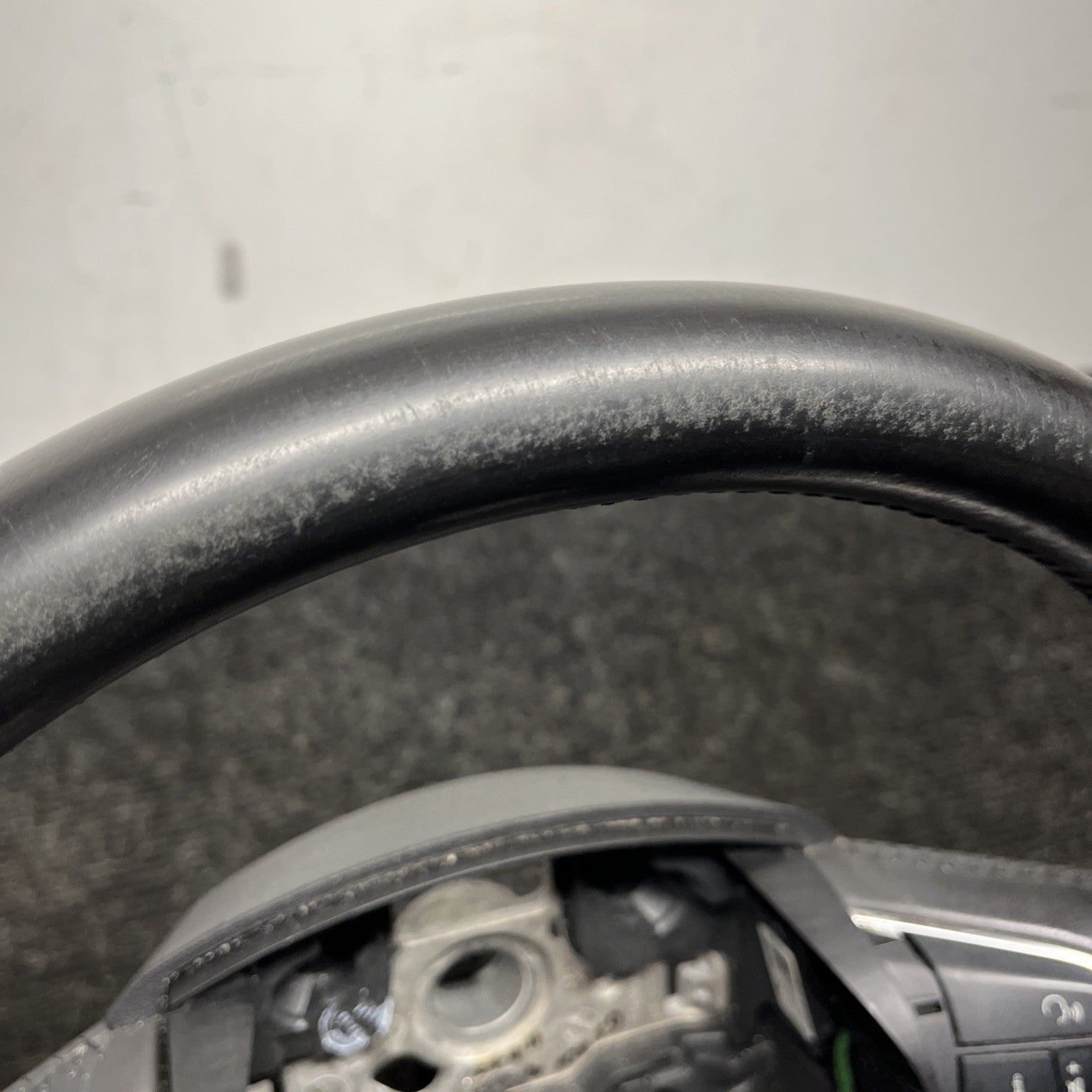 ☑️ 07-11 AUDI 4L Q7 STEERING WHEEL 4 FOUR SPOKE LEATHER OEM