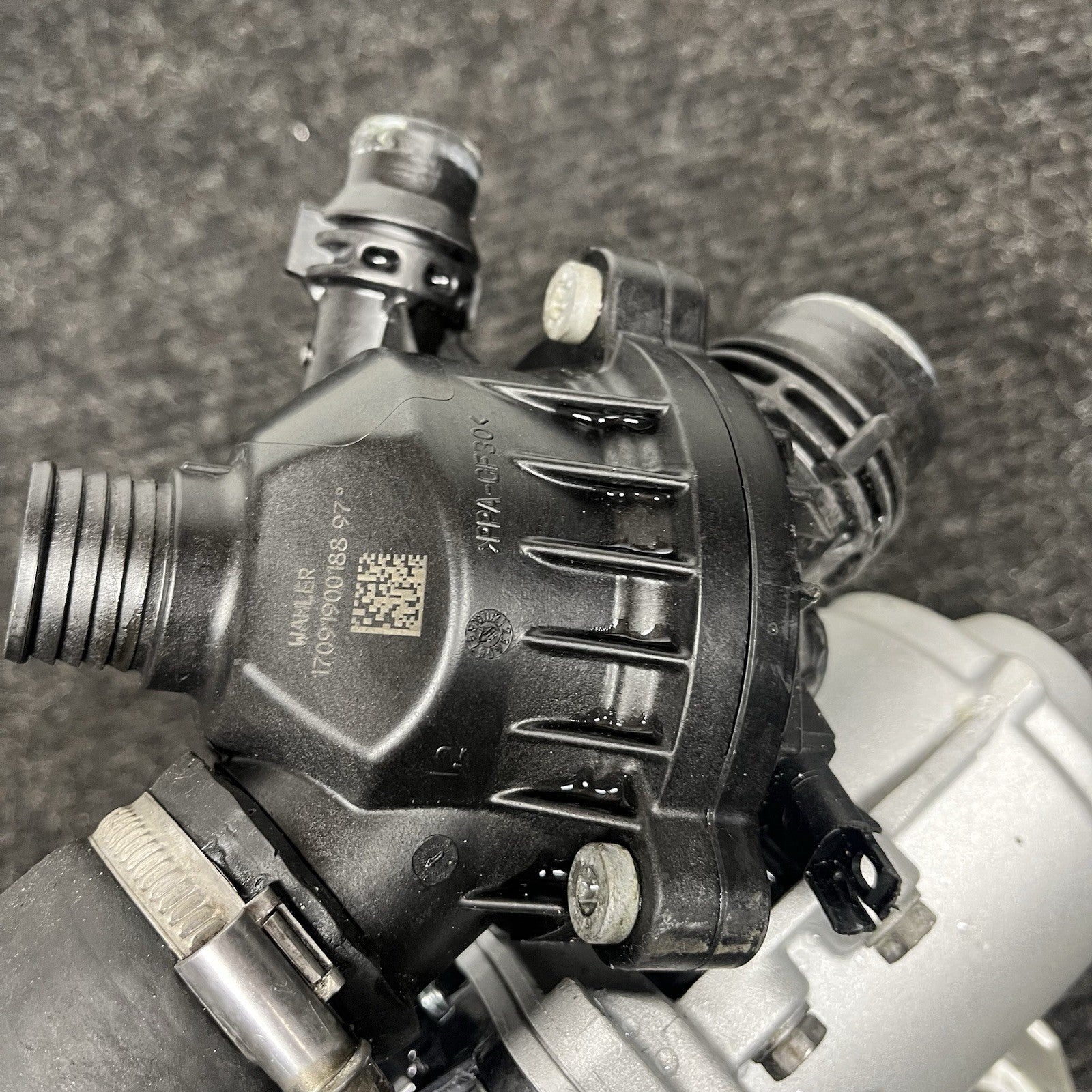 ☑️LOW MILES! BMW E82 E90 E92 F10 N54 N55 Electric Metal Water Pump W/ Thermostat