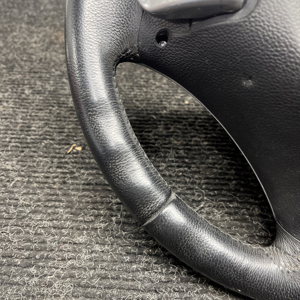 ☑️ 06-10 OEM BMW E92 E93 335 Sport Steering Wheel Black LEATHER w/Paddles