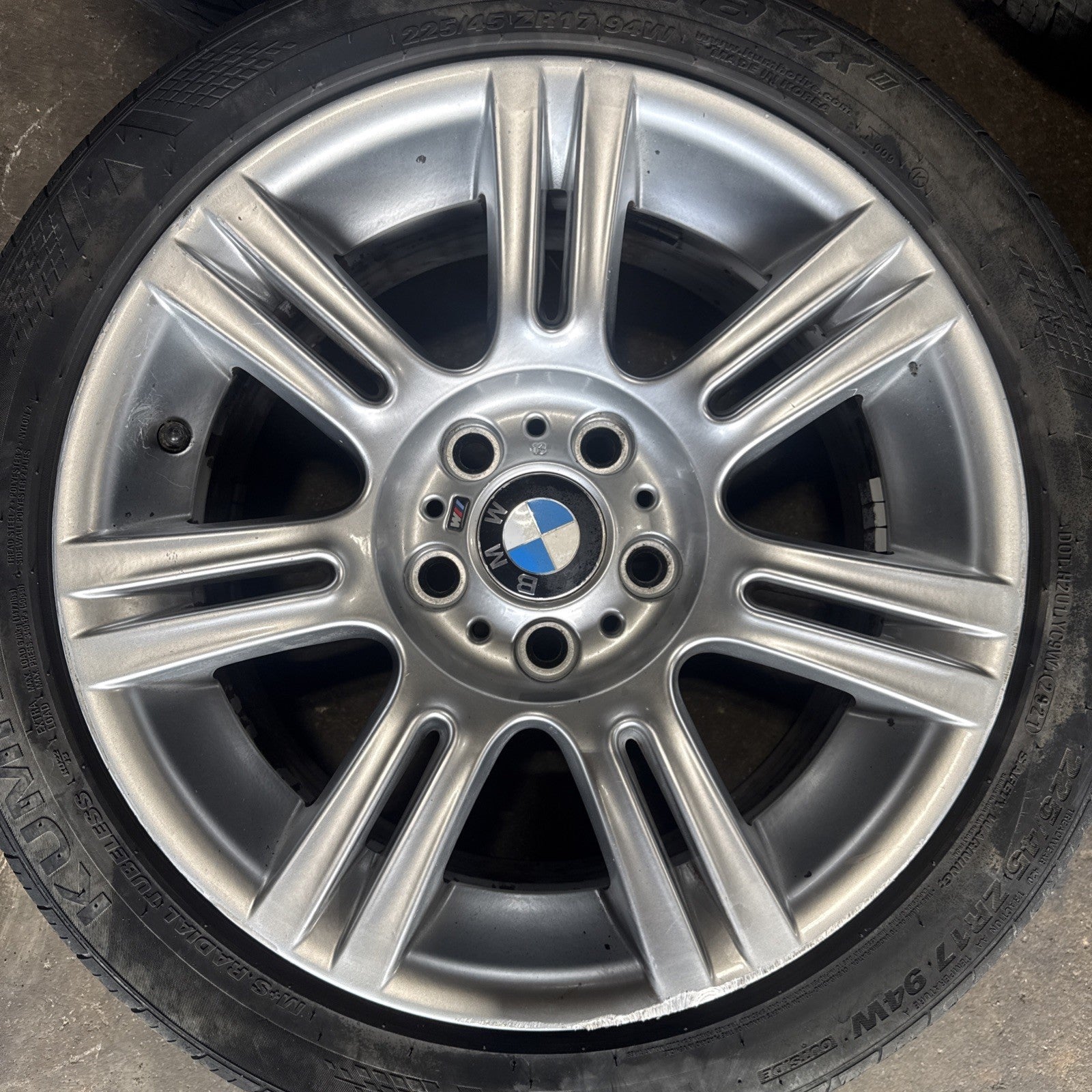 ☑️ BMW 3 Series E90 E91 E92 E93 Complete Set 4x Wheel Rim 17" M Double Spoke 194