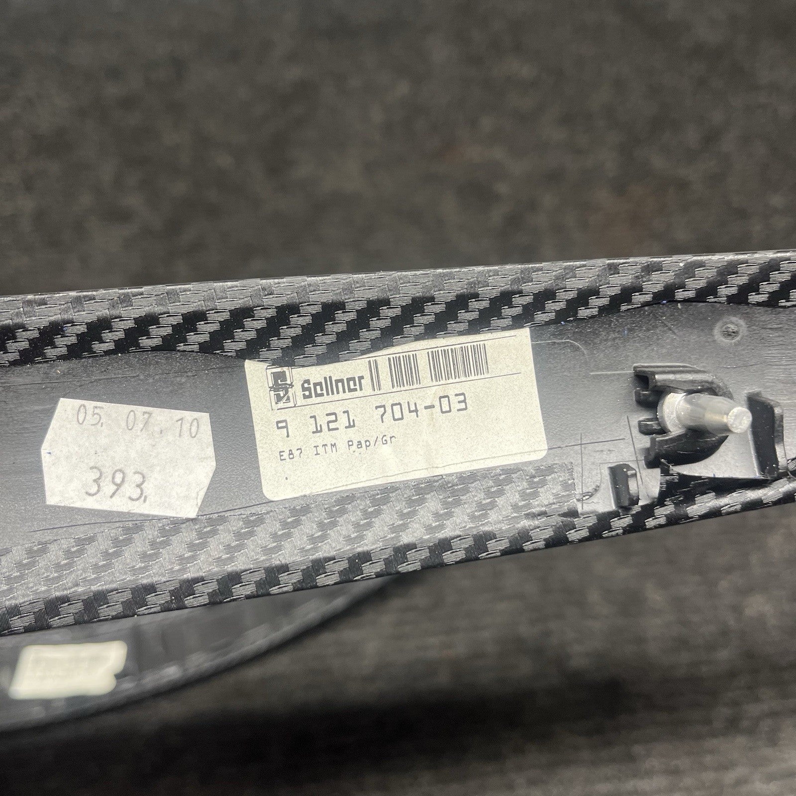 ☑️ 08-13 OEM BMW E82 E88 135 Dash Center Console Door Carbon Wrap Interior Trim