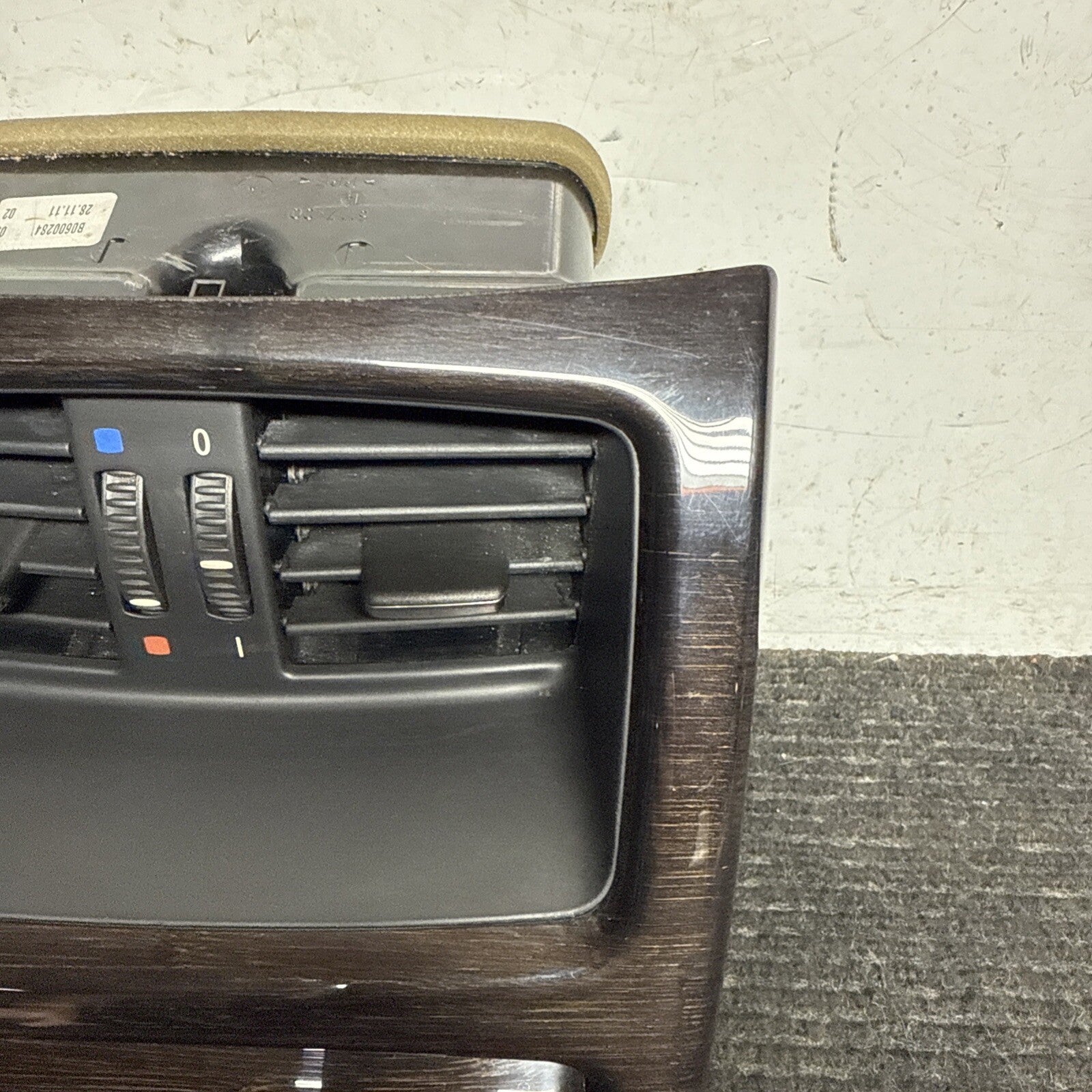 ☑️ BMW E92 E93 328 335 M3 Rear Center Console Air Vent Ashtray Wood Panel OEM