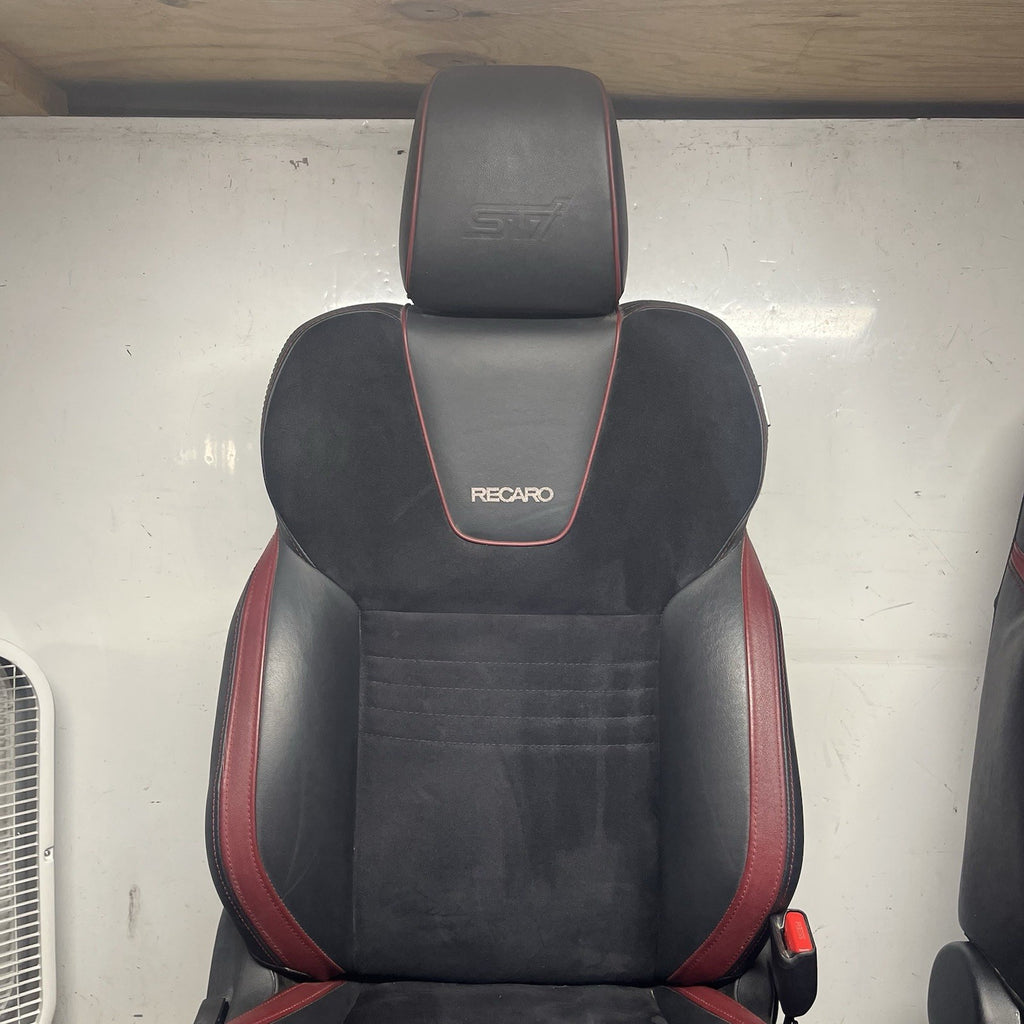 ☑️ 15-21 SUBARU WRX STI OEM FRONT RECARO SEATS SEAT SET DRIVER PASSENGER RH LH