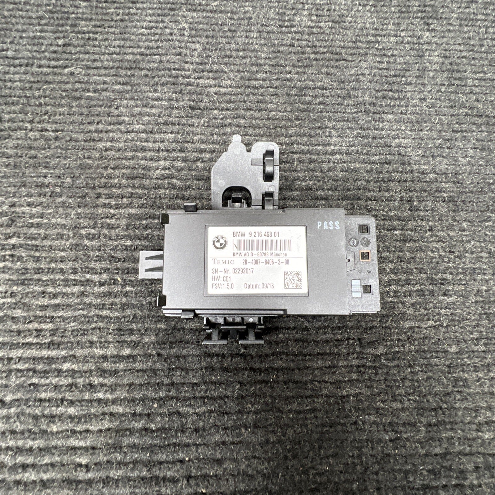 ☑️BMW 528i 535i 550i F10 REAR LEFT SEAT HEAT HEATED CONTROL MODULE OEM 2011-2016