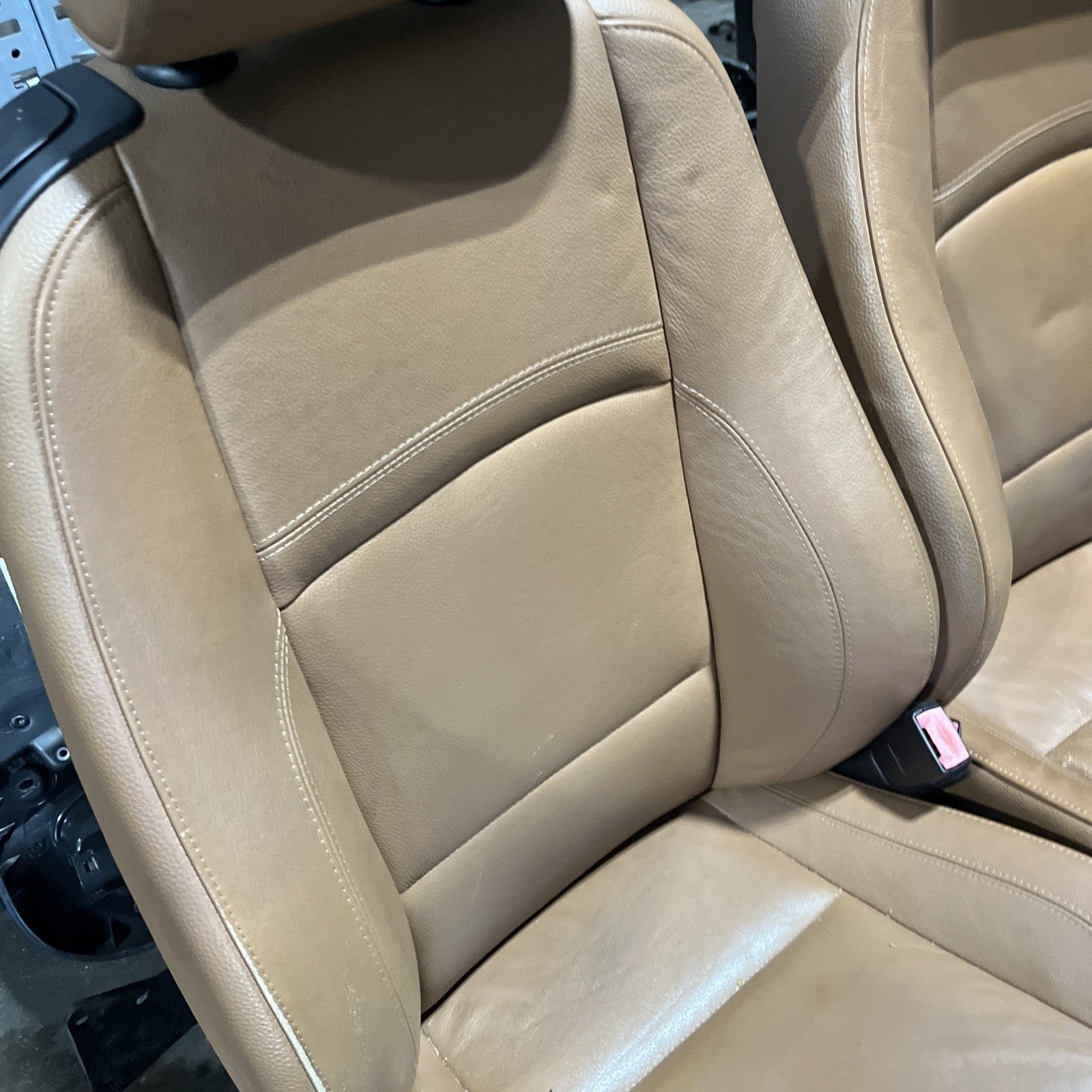 ☑️ 07-13 OEM BMW E92 Front Left Right SPORT Seats Black Dakota Leather HEATED