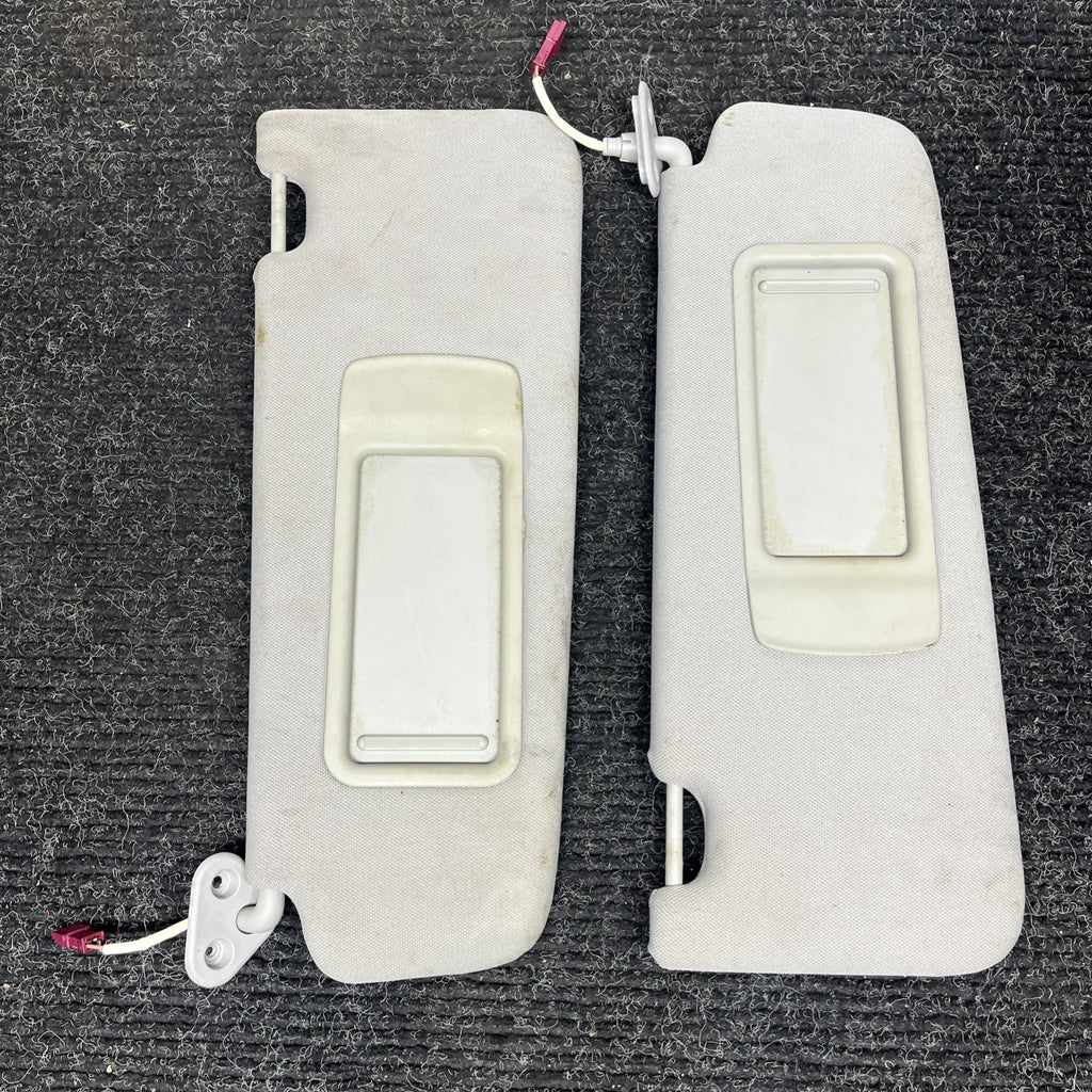 ☑️ 2006-2011 BMW E90 Sun Visor Shade Set Visors Left Right Pair Gray OEM