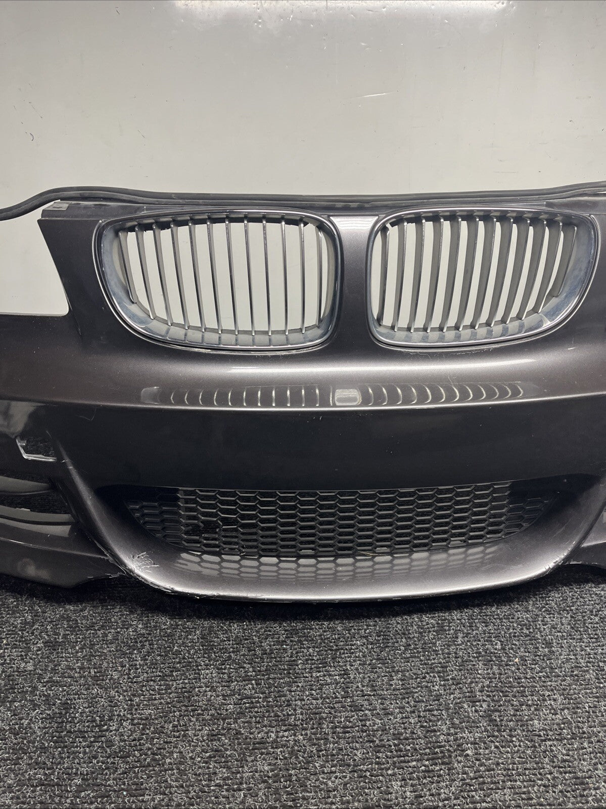☑️ 08-13 OEM BMW E82 E88 135 Front Bumper M Sport Sparkling Metallic A22/7 *NOTE