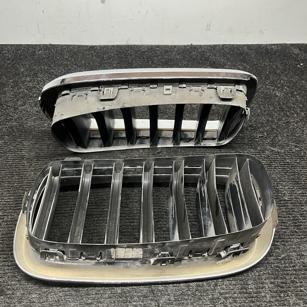 ☑️ 2014-18 BMW X5 F15 KIDNEY GRILLE RIGHT & LEFT 7316076 7316075 OEM