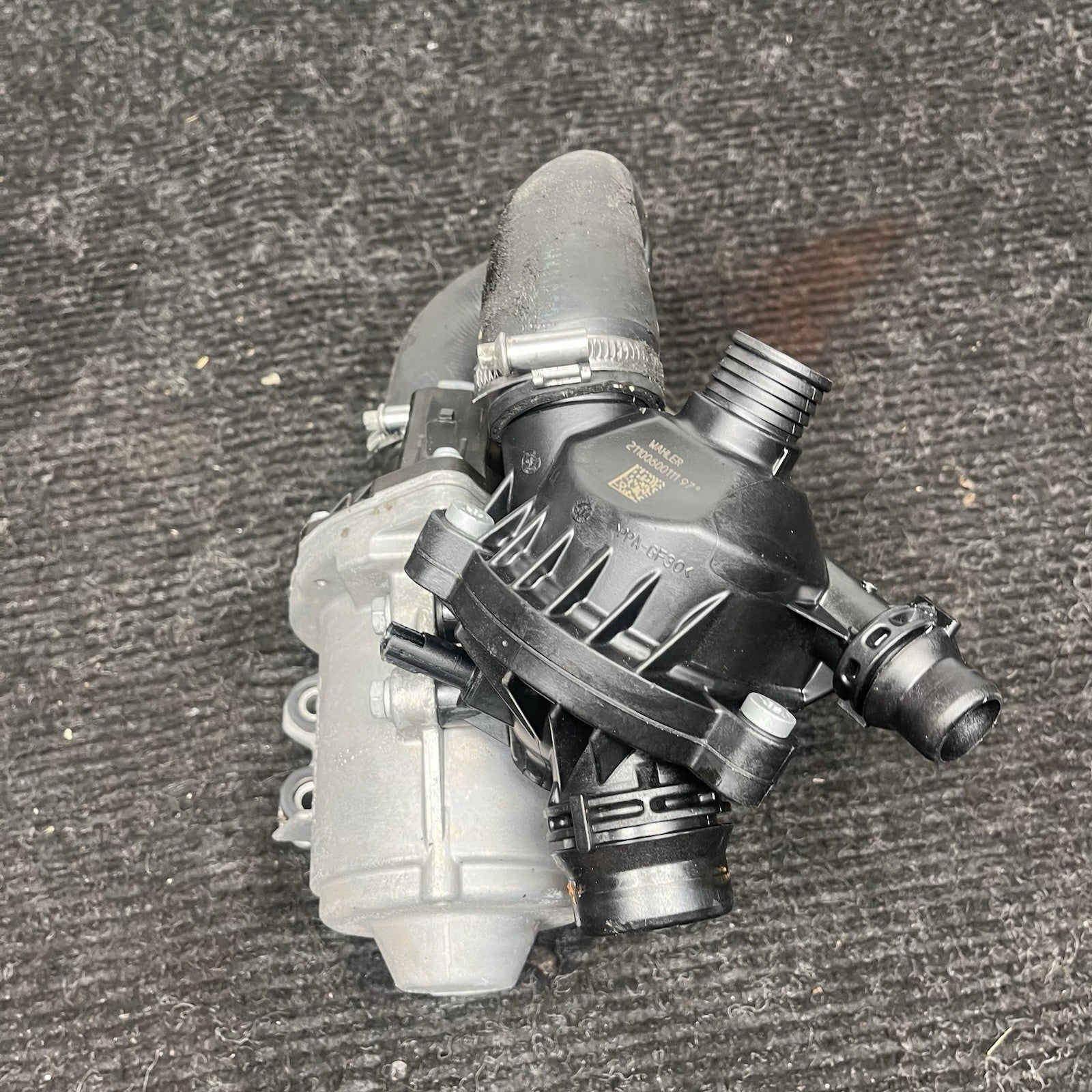 ☑️ OEM BMW E82 E90 E92 F10 F13 N54 N55 Electric Metal Water Pump W/ Thermostat