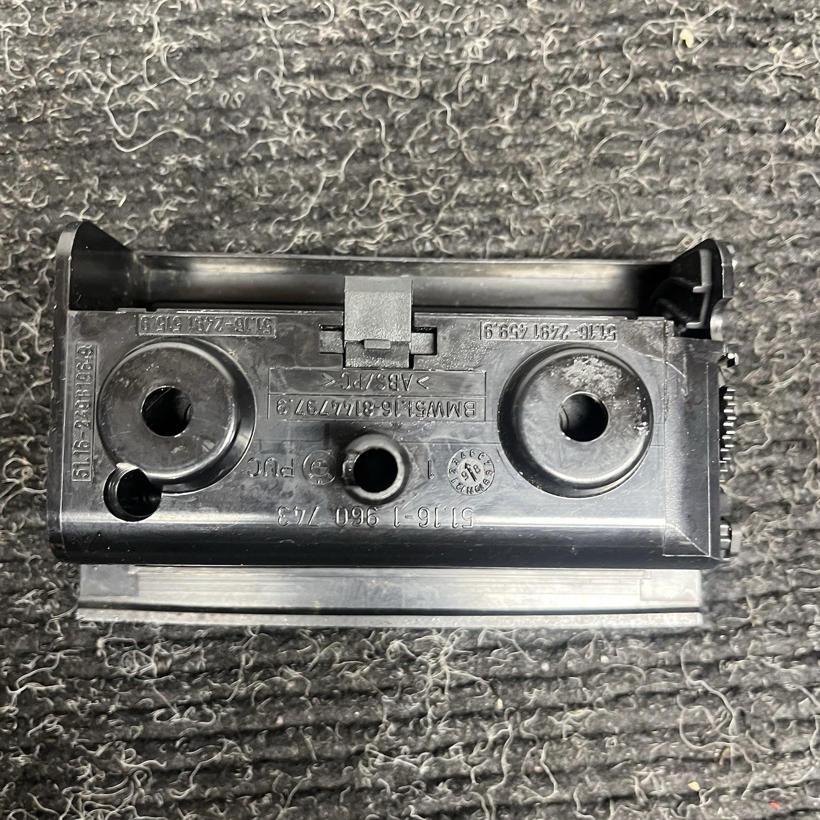 ☑️ BMW E36 3 Series M3 Rear Center Console Storage Ash Tray Trim Cover Black OEM