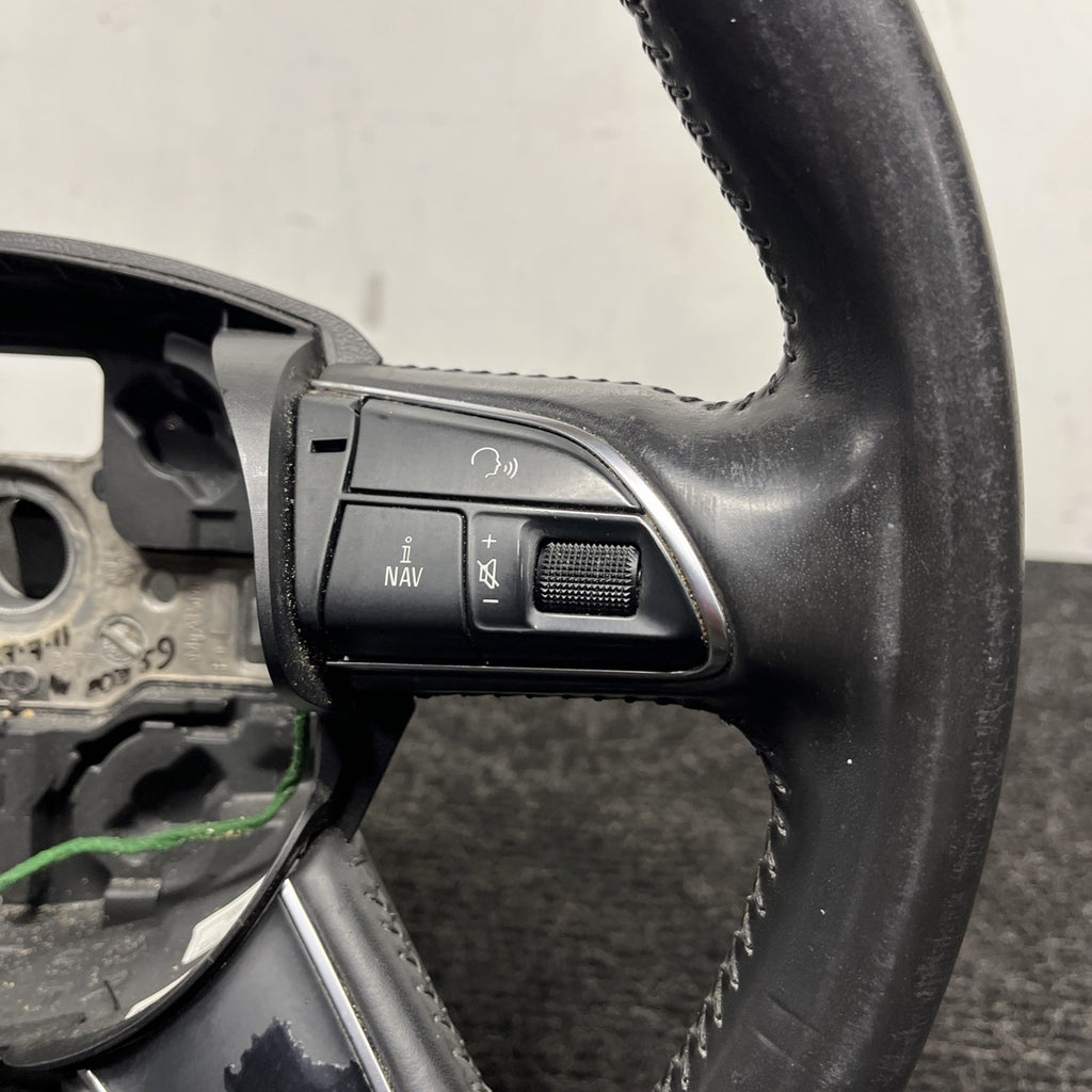 ☑️ 07-11 AUDI 4L Q7 STEERING WHEEL 4 FOUR SPOKE LEATHER OEM