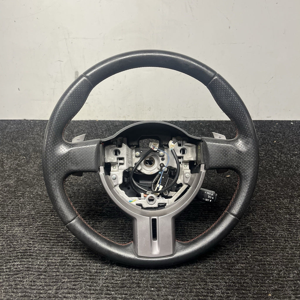☑️ 2013-2016 SCION FRS Subaru BRZ OEM Steering wheel Red Stitched Shift Paddles