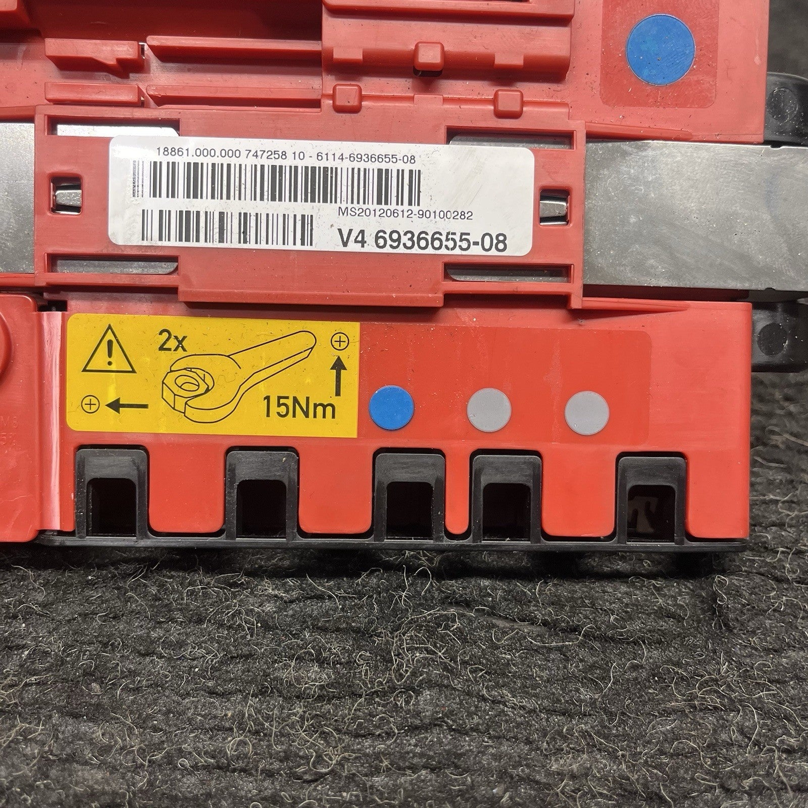 ☑️ 06-13 OEM BMW E92 E93 Battery Power Lead Junction Distribution Fuse Box