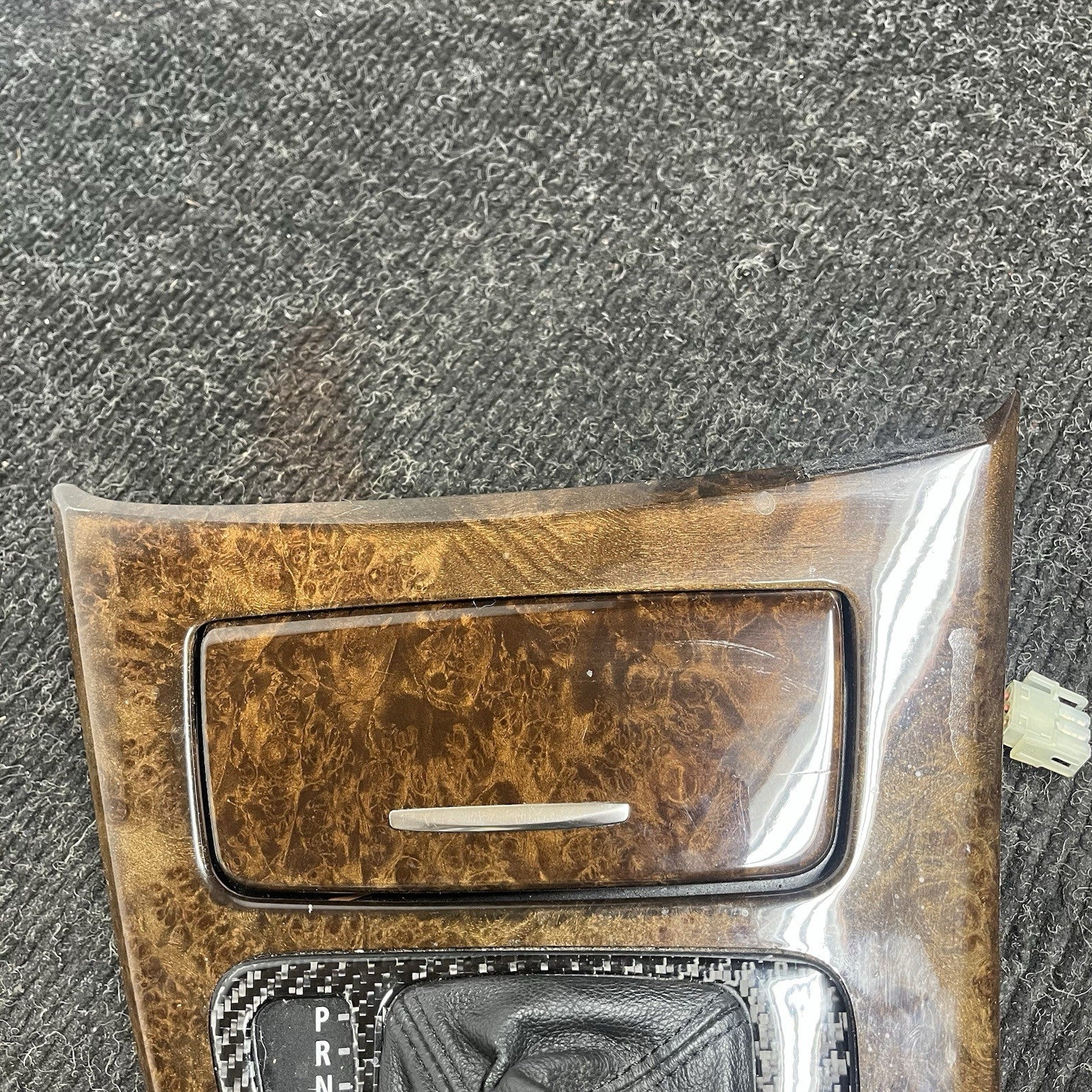 ☑️ 2006-2011 BMW E92 3-Series Coupe Center Console iDrive Wood Trim Bezel OEM
