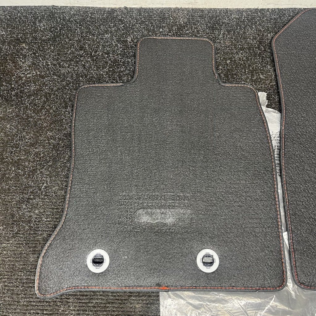 ☑️ 2022-2025 Subaru BRZ OEM Black Carpeted Floor Mats Red Stitching Brand New