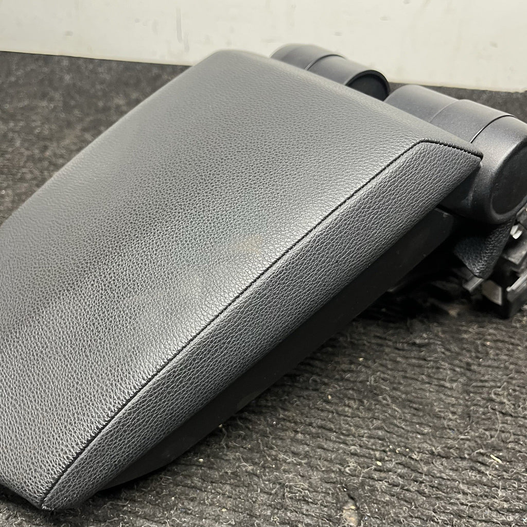 ☑️ 08-13 OEM BMW E88 E82 Center Console Armrest Tray Black Leather