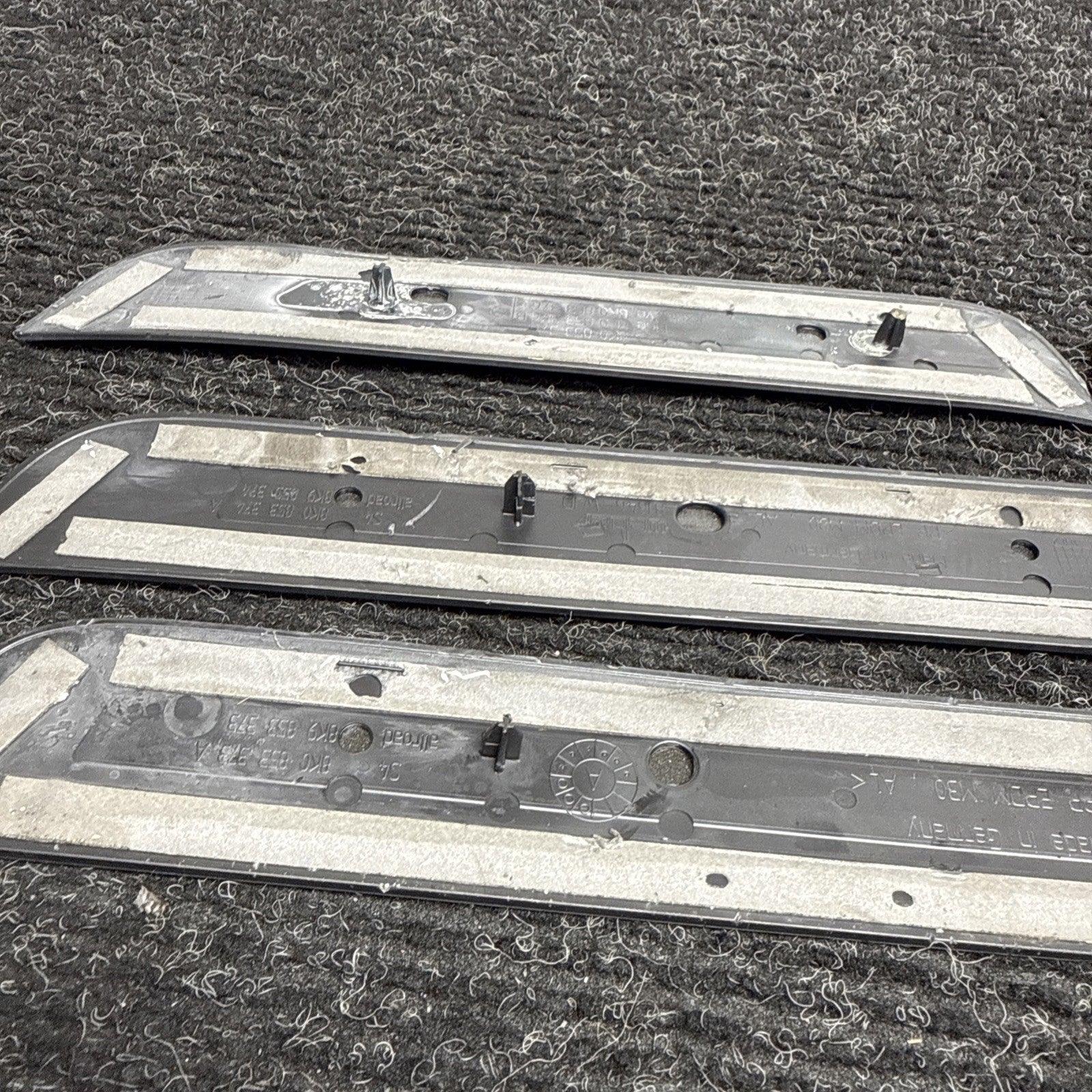 ☑️ 2012-2015 Audi A4 S-LINE Door Sill Trim Cover Emblem SET 8K0853373 8K0853374