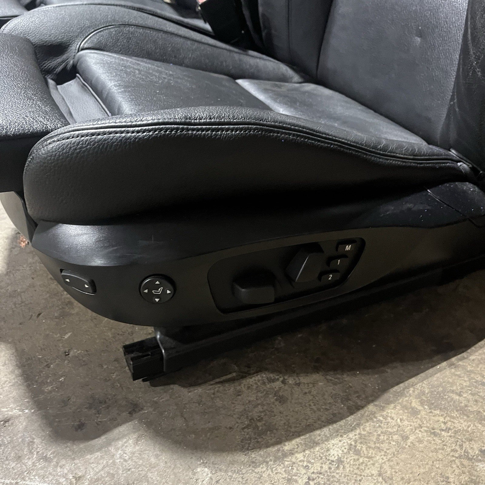 ☑️ 08-13 OEM BMW E82 128 135 Coupe Front Power Sport Seats Boston Leather Black
