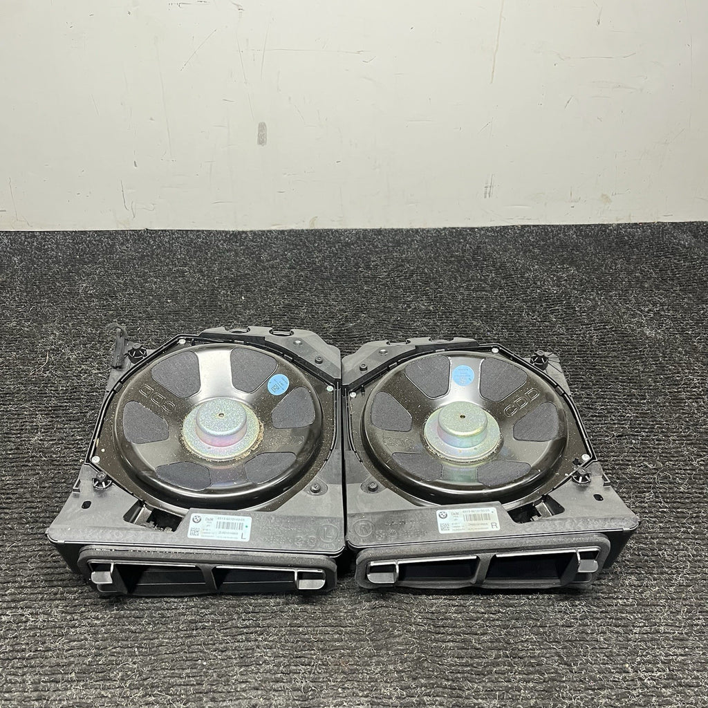 ☑️ 14-16 BMW F30 F32 F34 335i LEFT RIGHT UNDER SEAT HI-FI SUBWOOFER SPEAKER SET