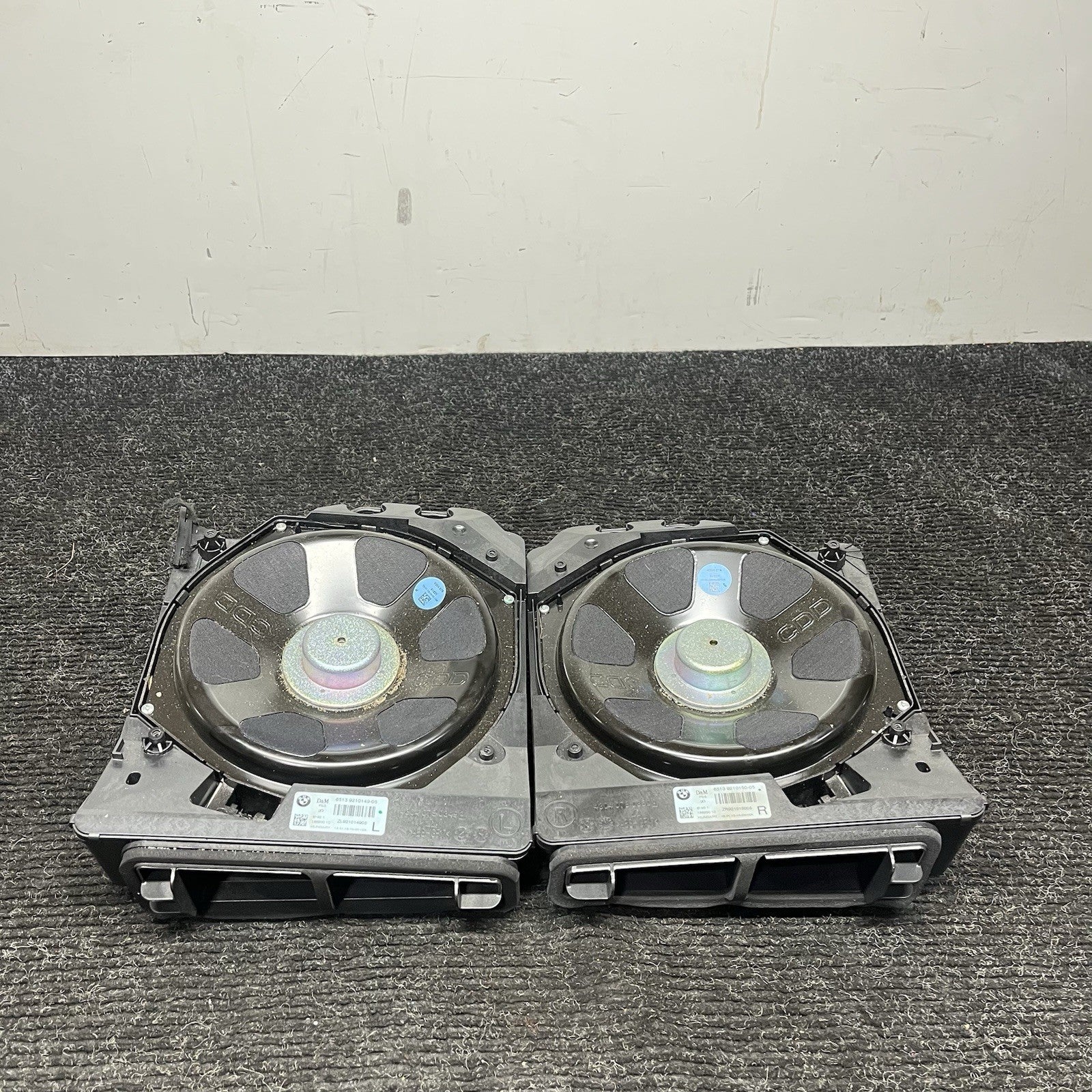 ☑️ 14-16 BMW F30 F32 F34 335i LEFT RIGHT UNDER SEAT HI-FI SUBWOOFER SPEAKER SET