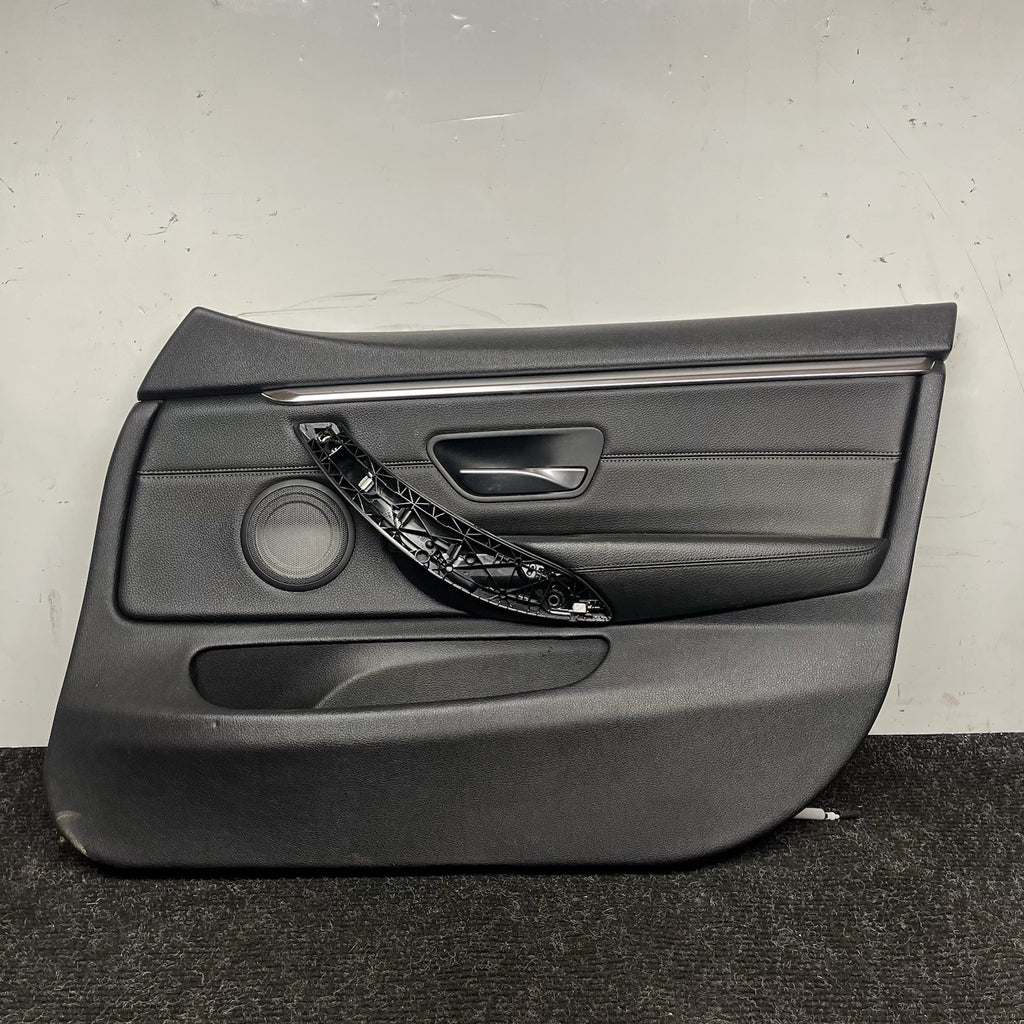 ☑️ 15-20 OEM BMW F36 428 430 Front Passenger Side Door Card Panel Sensatec Black