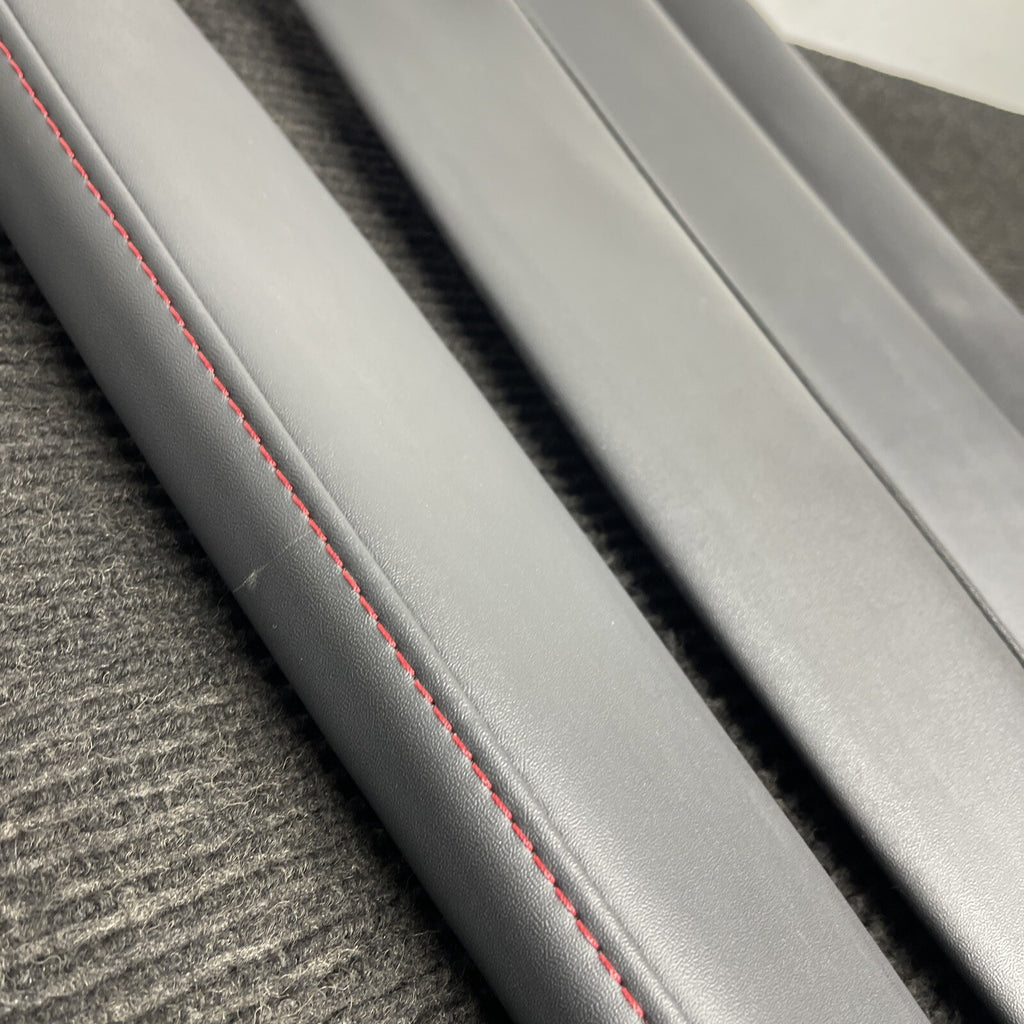 13-19 SCION FRS SUBARU BRZ 86 DOOR PANEL RED STITCHING LEATHER TRIM ARMREST SET