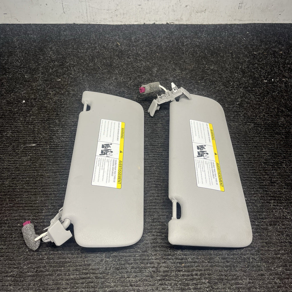 ☑️ 11-17 OEM BMW F25 X3 Left Right Driver Passenger Sun Visor Pair Beige SET