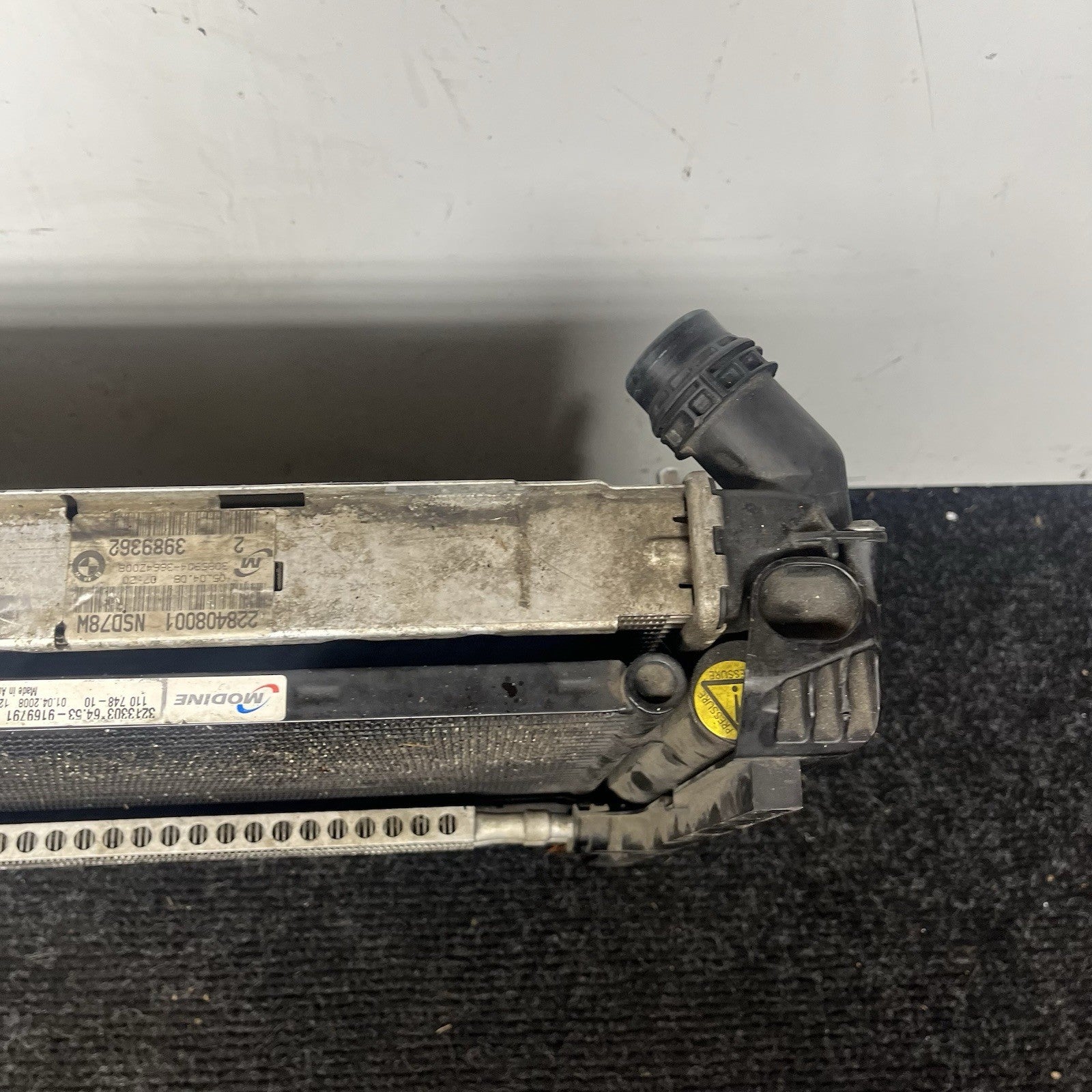 ☑️ 08-13 BMW E90 E92 E93 M3 S65 Main Radiators AC Condenser Assembly OEM