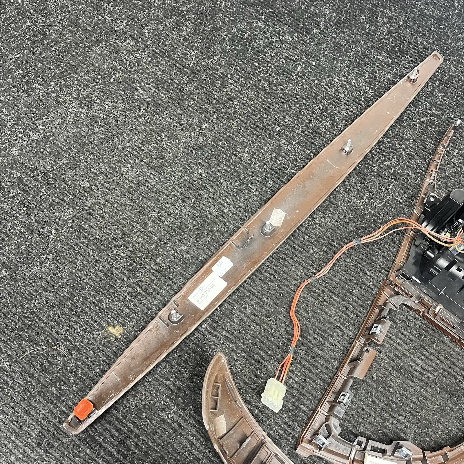 ☑️ 08-13 OEM BMW E82 E88 135 Dash Center Console Door Wood Interior Trim SET