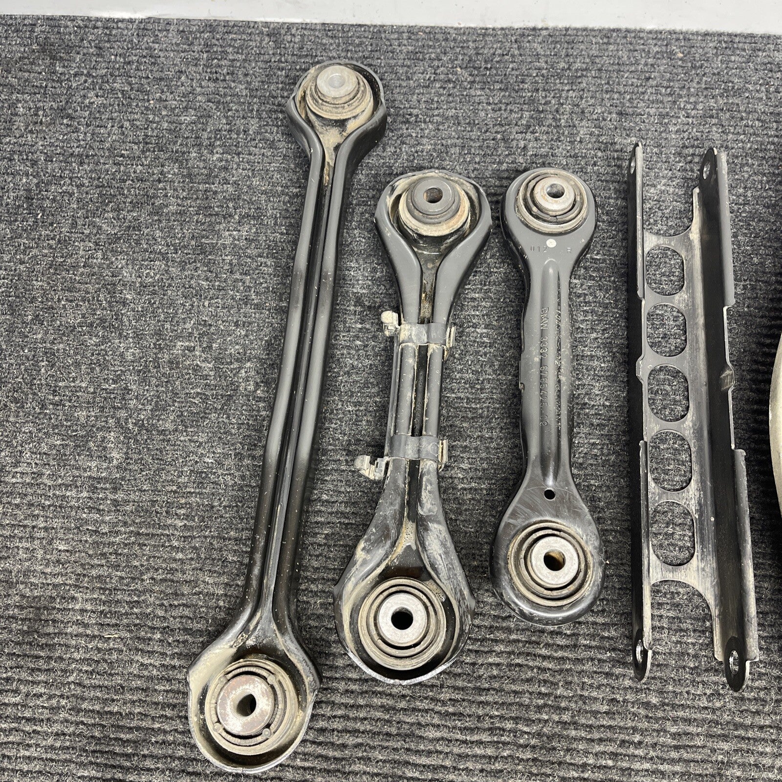 ☑️ OEM BMW E82 E90 E92 Rear Left Lower Upper Suspension Control Arm Wishbone SET