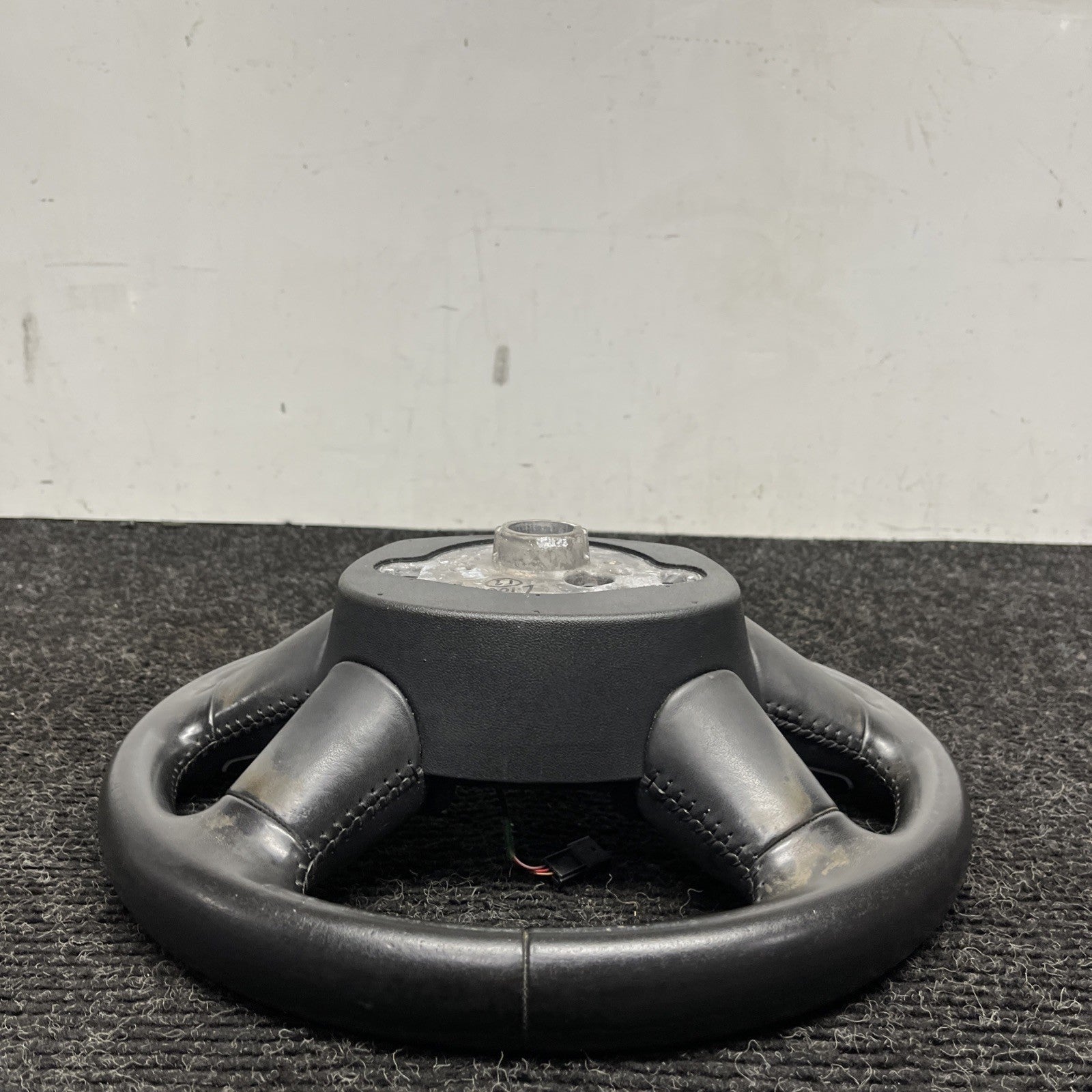☑️ 07-11 AUDI 4L Q7 STEERING WHEEL 4 FOUR SPOKE LEATHER OEM