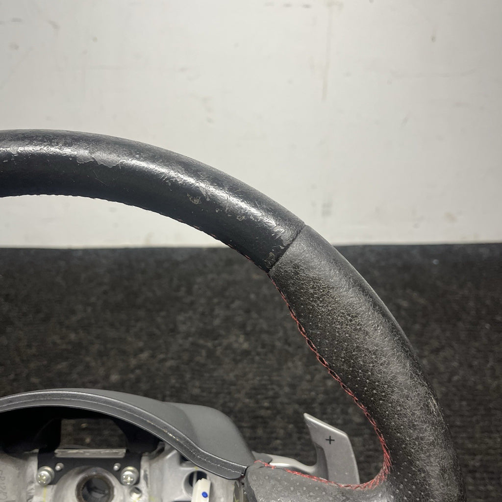 ☑️ 2013-2016 SCION FRS Subaru BRZ OEM Steering Wheel Red Stitched Shift Paddles