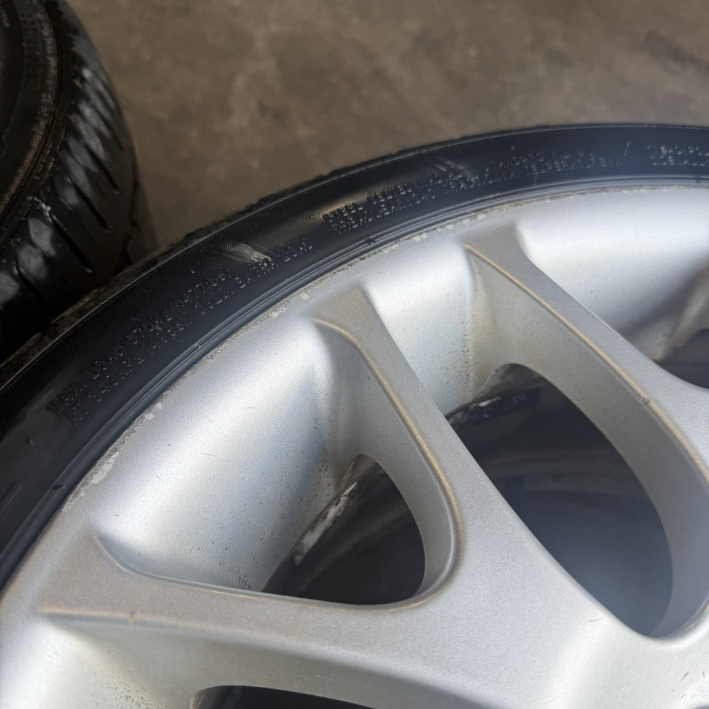 ☑️ 07-12 BMW E92 E90 E93 328i 335is Wheel Rim Tire Set Style 197 Silver BBS OEM